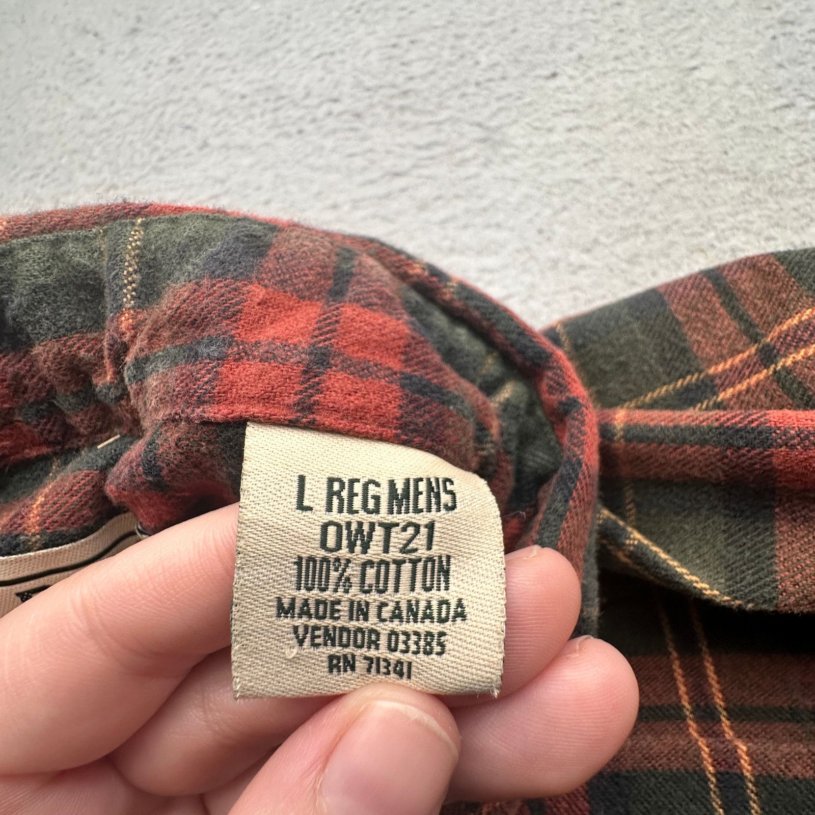 L.L. Bean LL Bean Plaid Flannel Shirt Mens Large Button Up Red Green Size US L / EU 52-54 / 3 - 8 Thumbnail