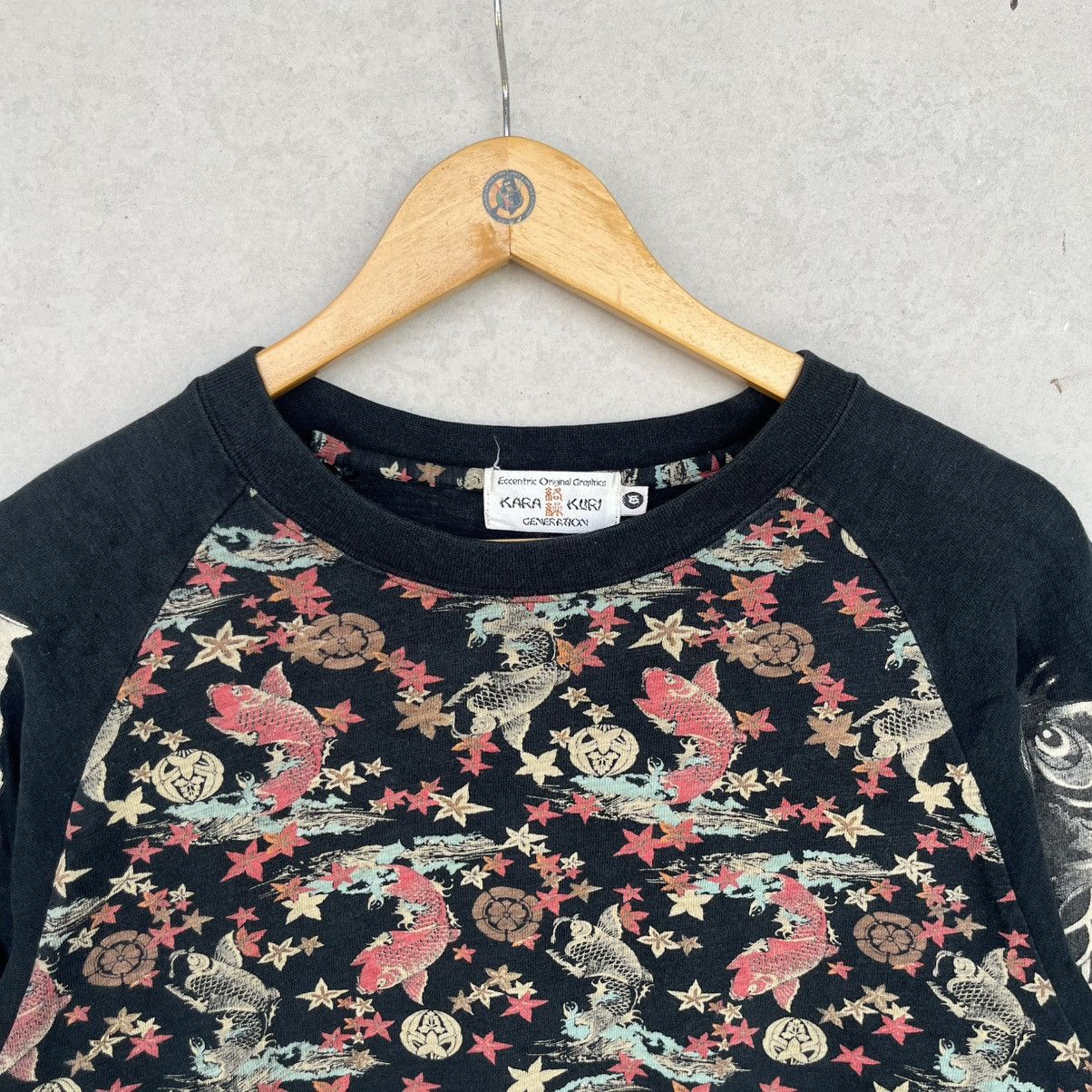 Other Vintage Black Multi Coloured Long Sleeve Top Size M Size M / US 6-8 / IT 42-44 - 4 Thumbnail
