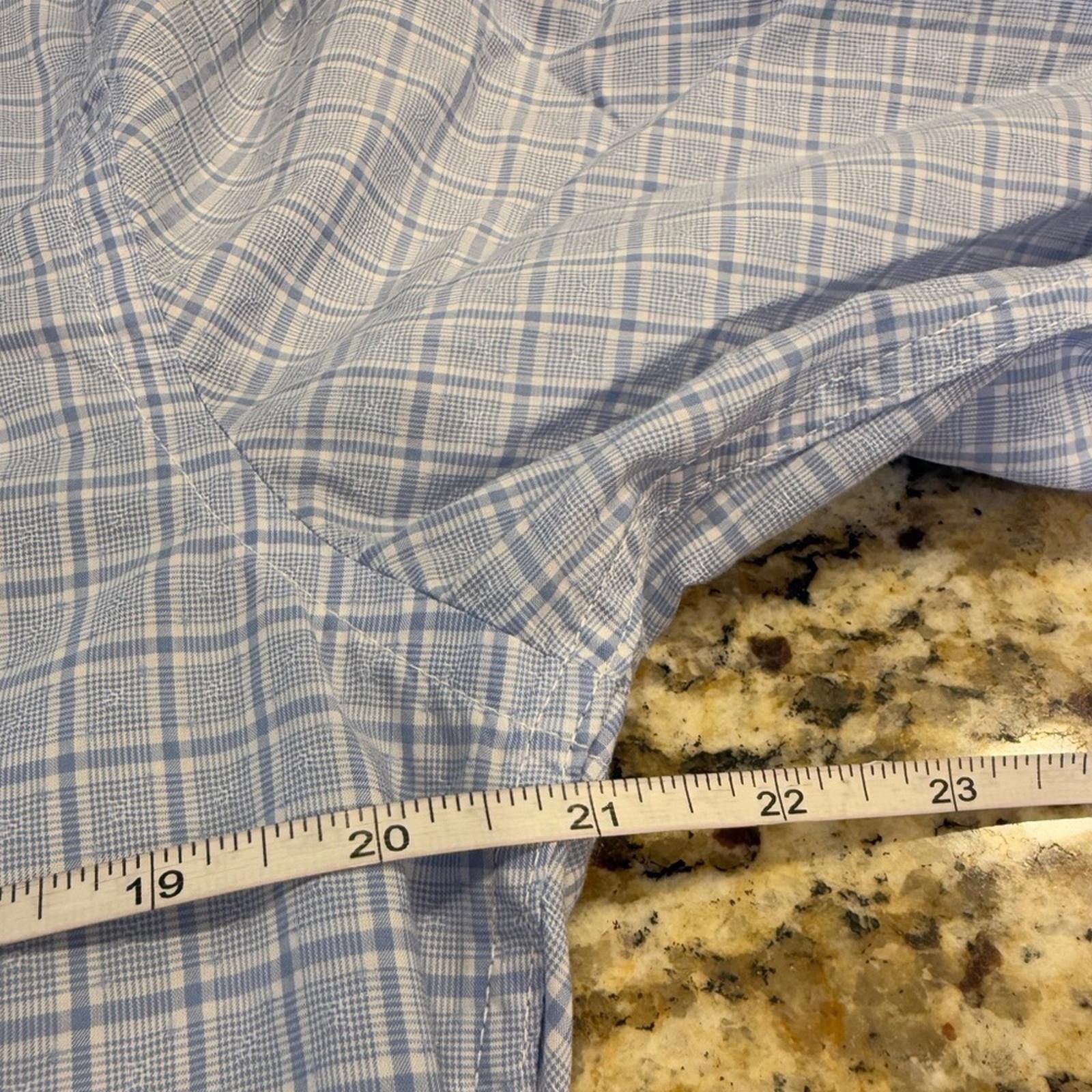 Other Hyden Yoo blue & white plaid long sleeve button up SZ M Size US M / EU 48-50 / 2 - 7 Thumbnail
