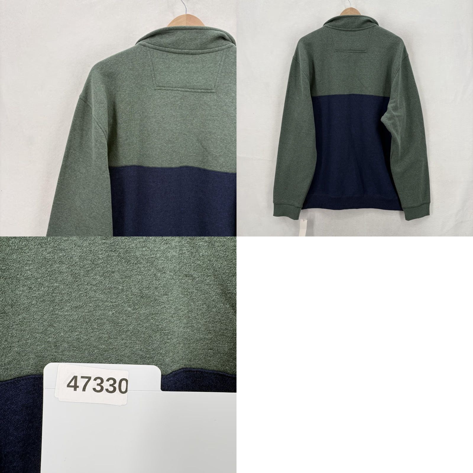 Izod VINTAGE? No, it's not vintage. IZOD Sweatshirt Mens XL Pullover Green Advantage Performance 1/4 Zip Fleece Logo Size US XL / EU 56 / 4 - 9 Thumbnail