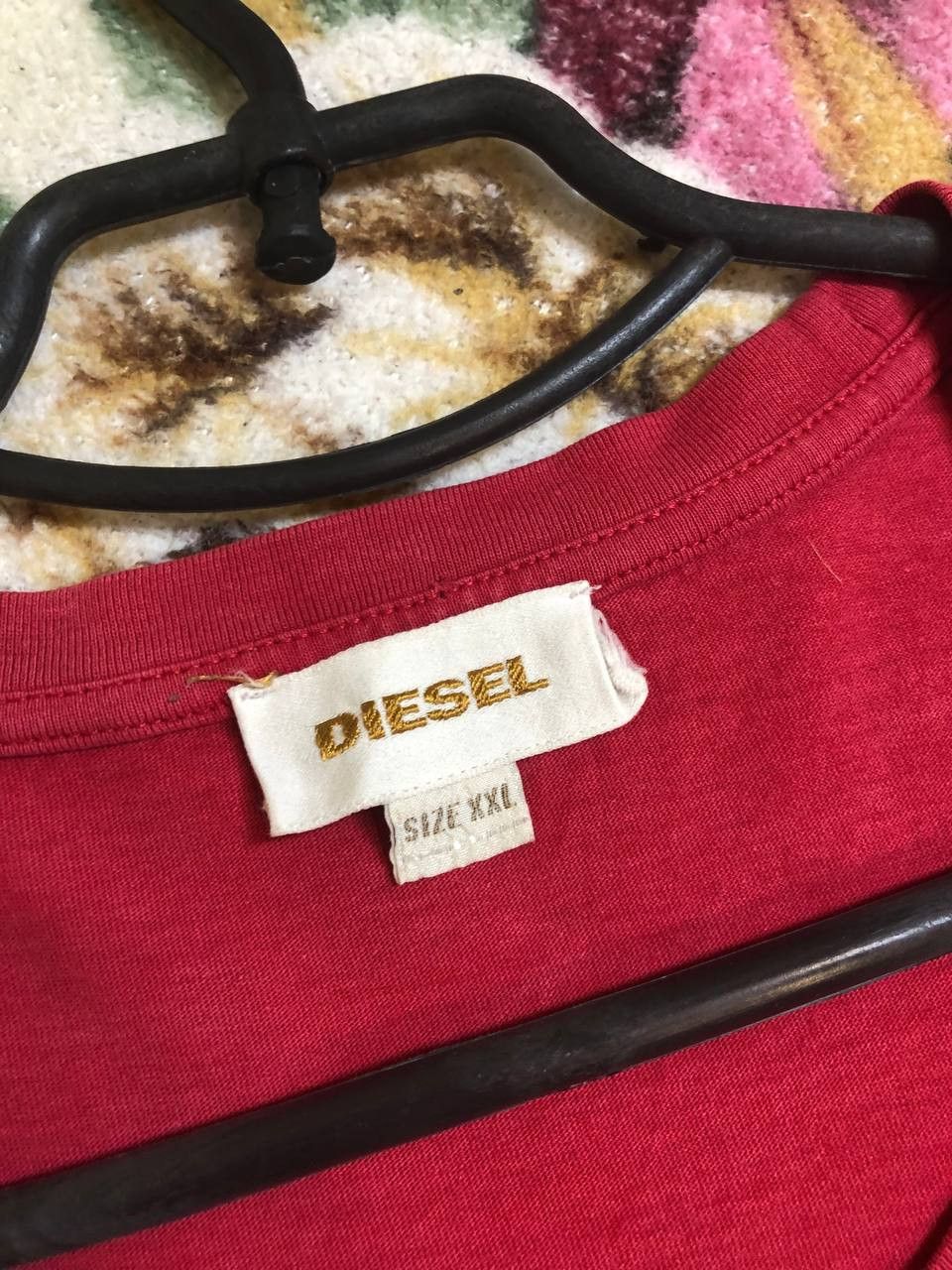 Diesel Vintage T-shirts Diesel Big Logo Only The Brave Y2K 00s Size US XXL / EU 58 / 5 - 2 Thumbnail