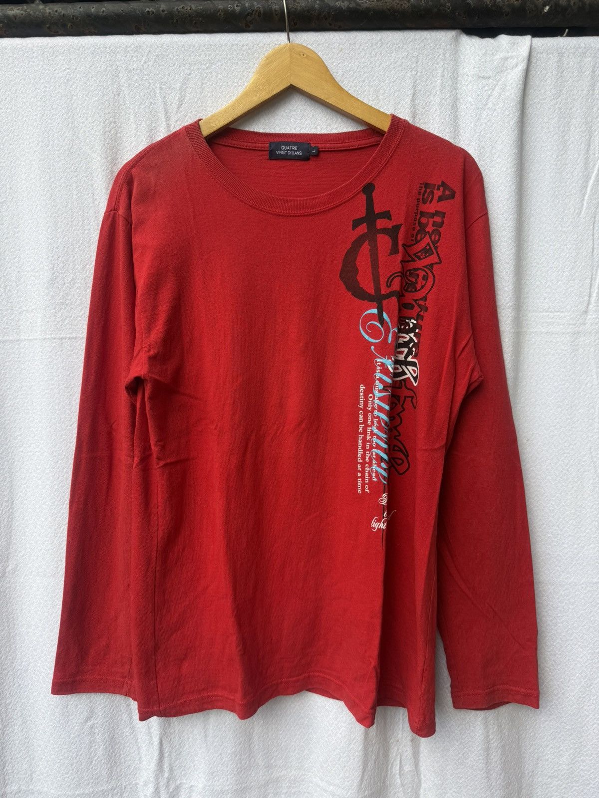 Hysteric Glamour Quatre Vingt Dixans Japanese Style Poem Longsleeve Size US M / EU 48-50 / 2 - 1 Thumbnail