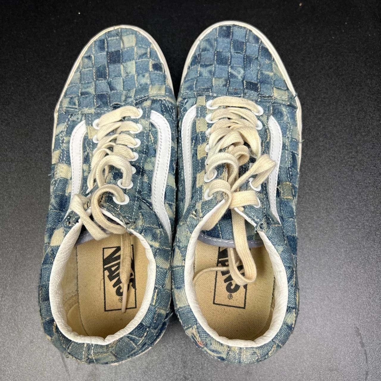 Vans Vans Old Skool Stackform Woven Denim Sneakers 7/ 8.5 721356 Size US 7 / EU 40 - 4 Thumbnail