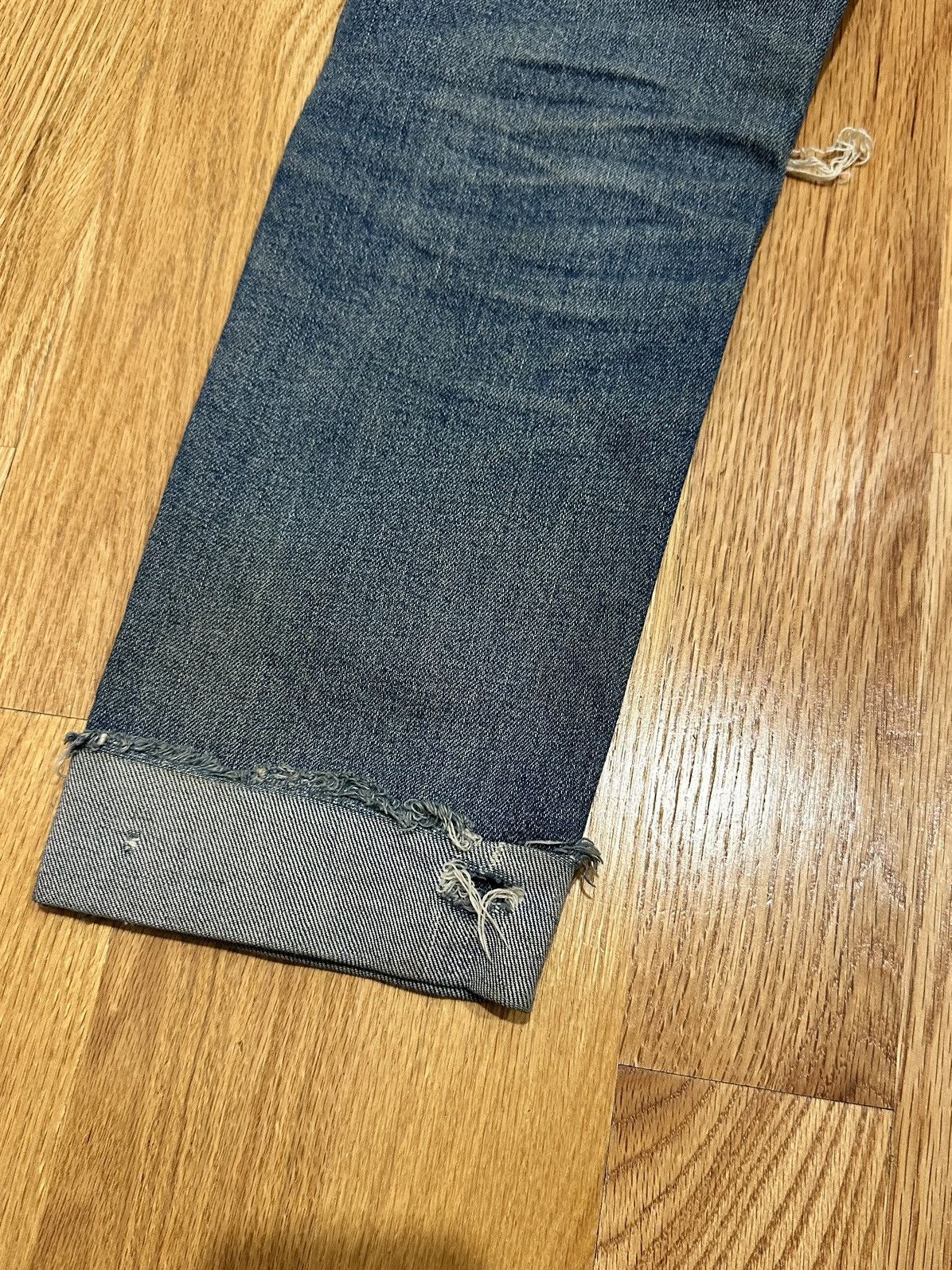 A.P.C. A.P.C Stonewash Denim Jeans Ripped Rockstar Raw Size US 29 - 8 Thumbnail