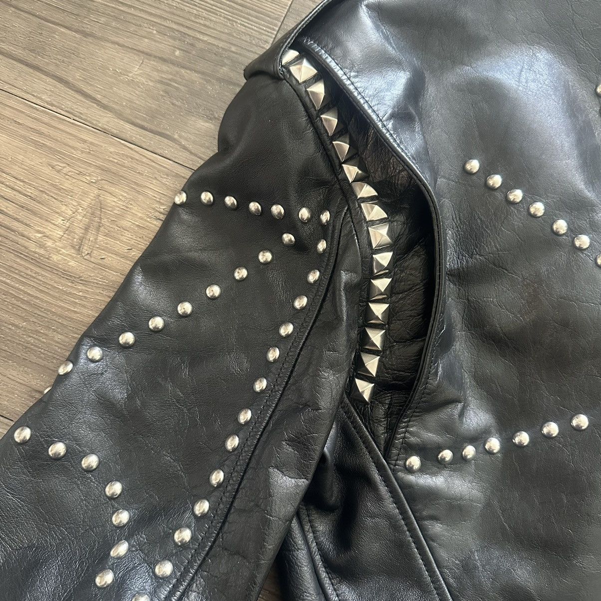 Saint Laurent Paris HEDI SLIMANE SLP STUDDED LEATHER JACKET Size US L / EU 52-54 / 3 - 10 Thumbnail