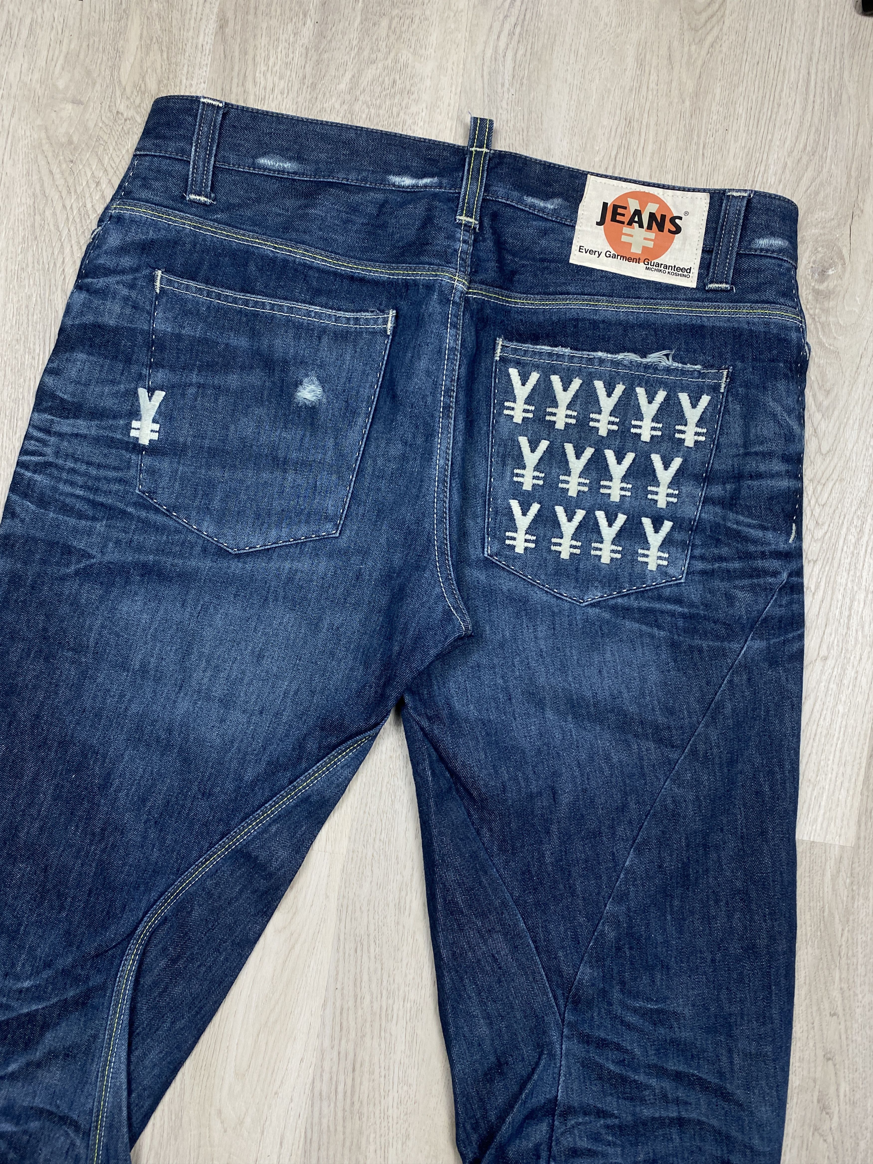 Japanese Brand Michiko Koshino Vintage Japanese Denim Pants Jeans Size US 36 / EU 52 - 2 Thumbnail