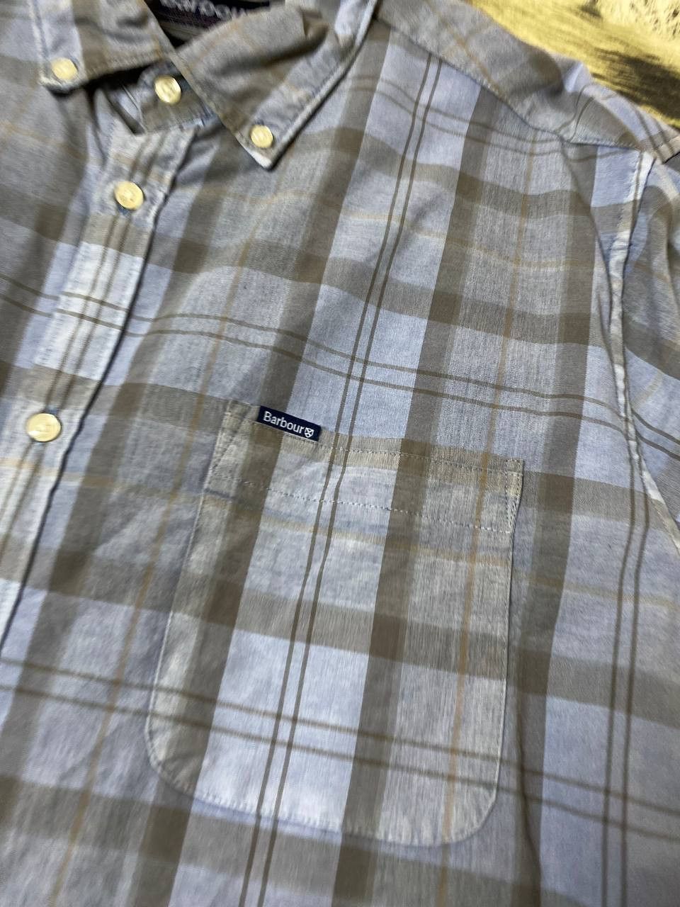 Barbour × Vintage Vintage Barbour Plaid Button Up Long Sleeve Size US L / EU 52-54 / 3 - 15 Thumbnail