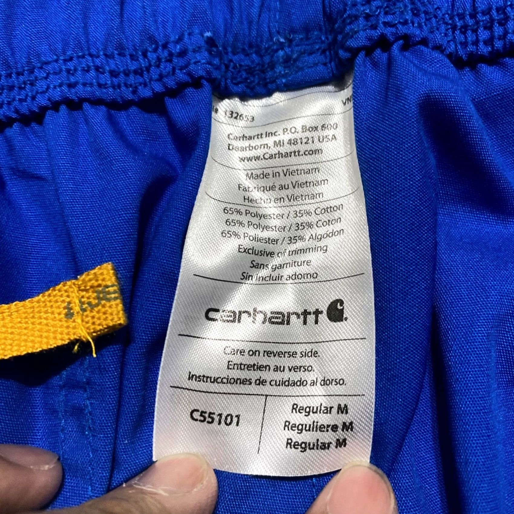 Carhartt Carhartt Unisex Medium Blue Scrub Pants Bottoms Medical Straight Cargo Pants Size US 31 - 3 Thumbnail