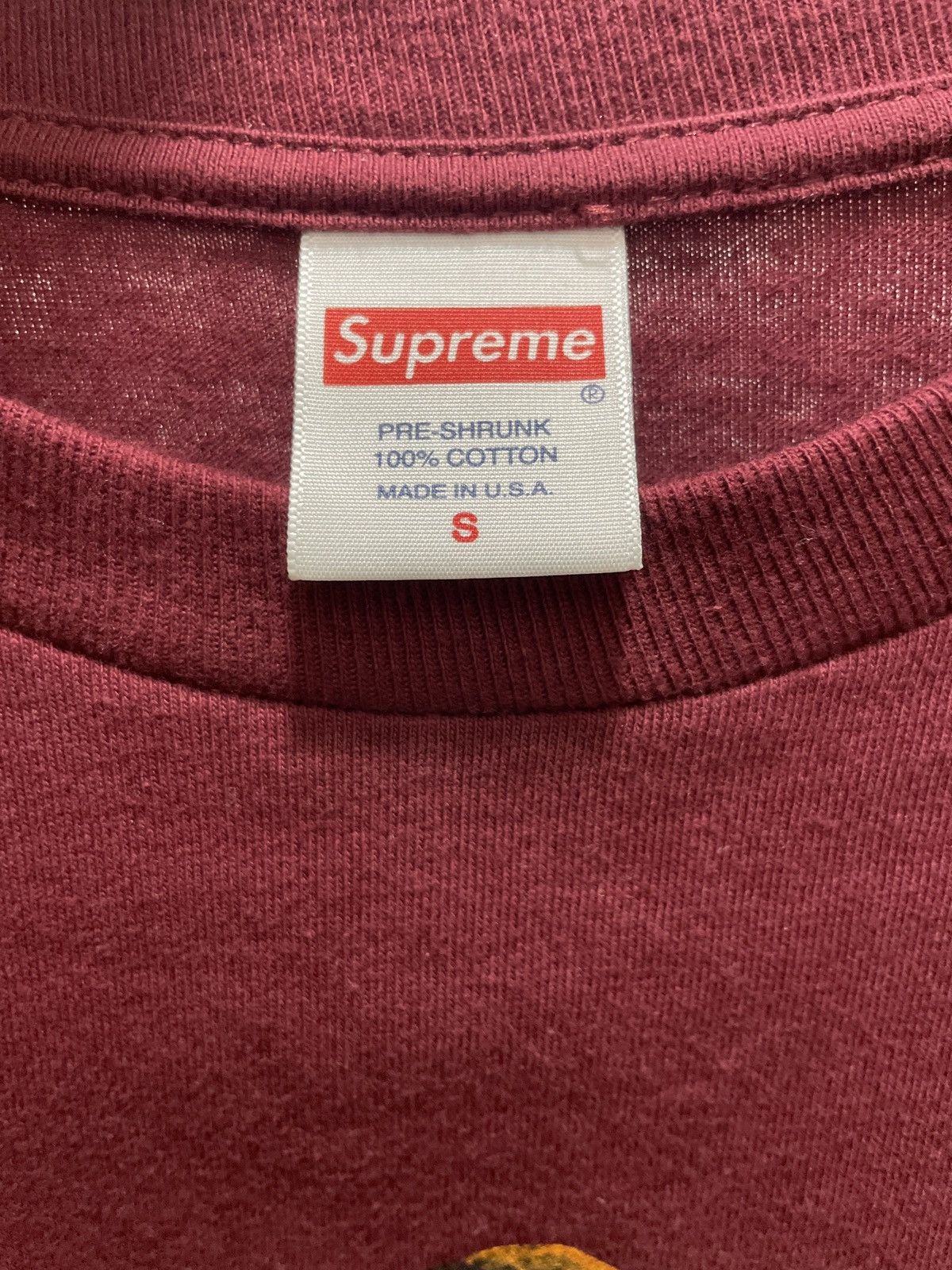 Supreme Supreme Burgundy Eyeless Long Sleeve Size US S / EU 44-46 / 1 - 3 Thumbnail