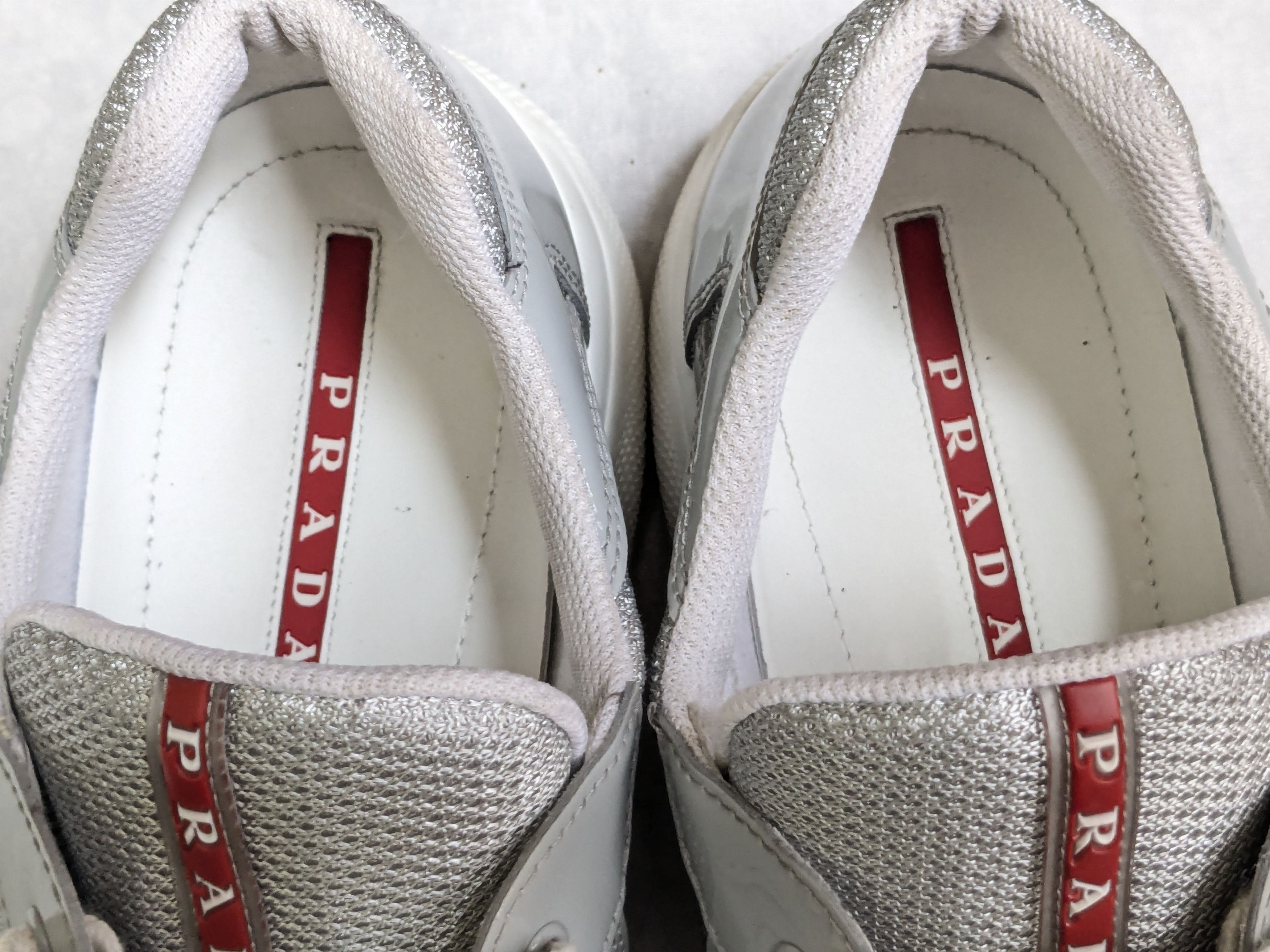 Prada Prada America's Cup Gray Patent Leather 11 US Low Size US 11 / EU 44 - 5 Thumbnail