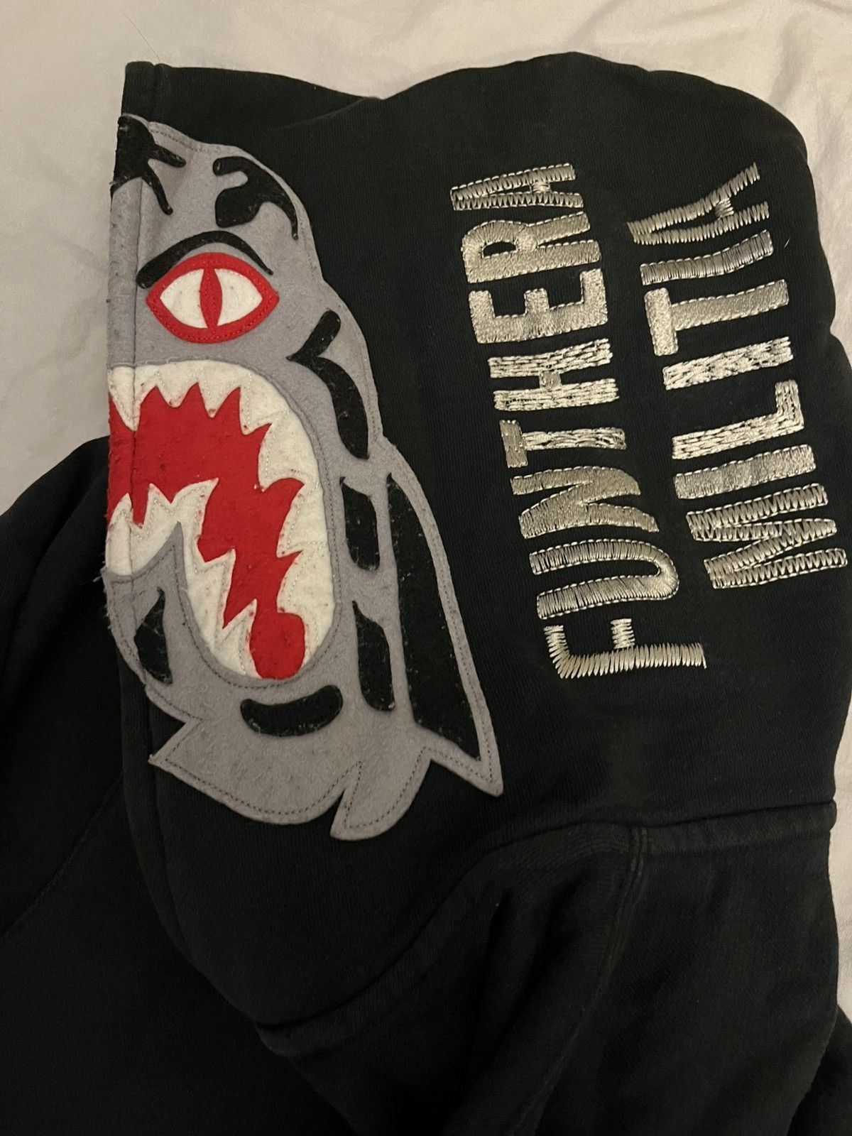 Bape Bape tiger varsity jacket hoodie black Size US L / EU 52-54 / 3 - 4 Thumbnail