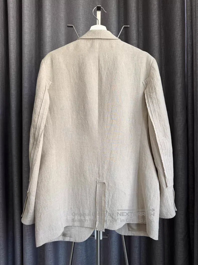 Yohji Yamamoto Yohji Yamamoto 24SS Linen Patchwork Suit Jacket Size US M / EU 48-50 / 2 - 6 Thumbnail