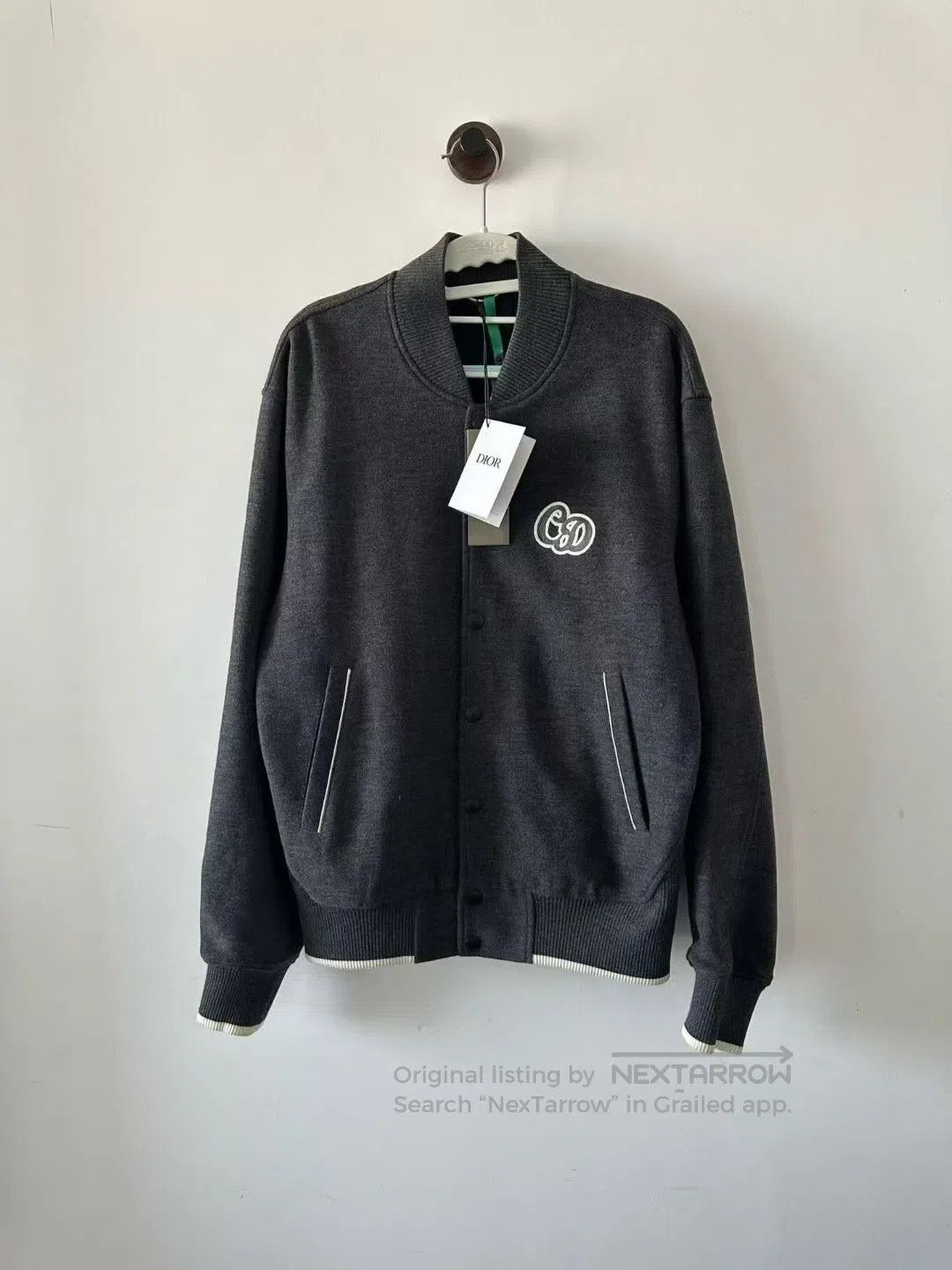 Dior Dior Wool Motto Baseball Jacket| Size US M / EU 48-50 / 2 - 1 Thumbnail