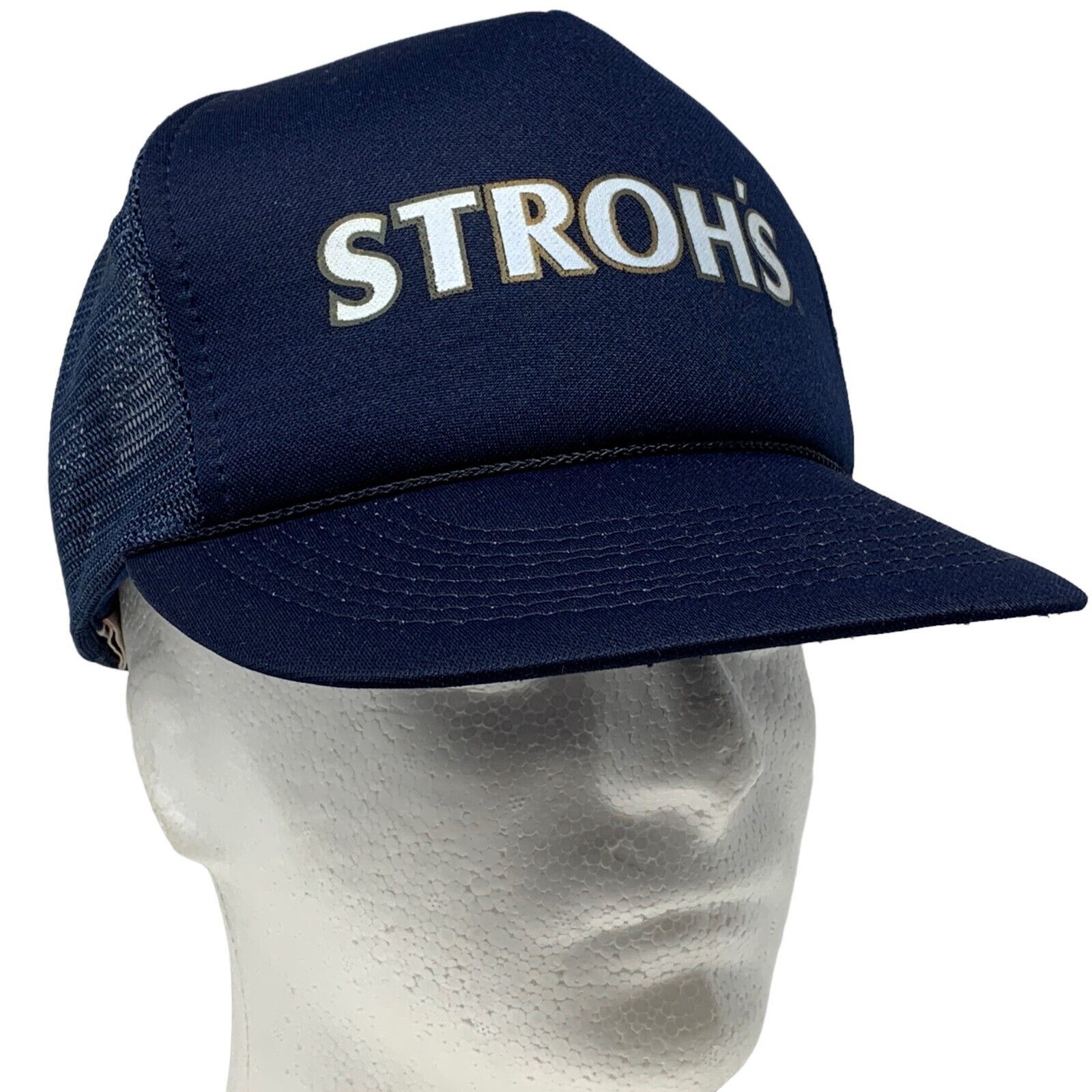 Vintage Vintage 80s 90s Strohs Beer Trucker Hat Baseball Cap Brewery Size ONE SIZE - 8 Thumbnail