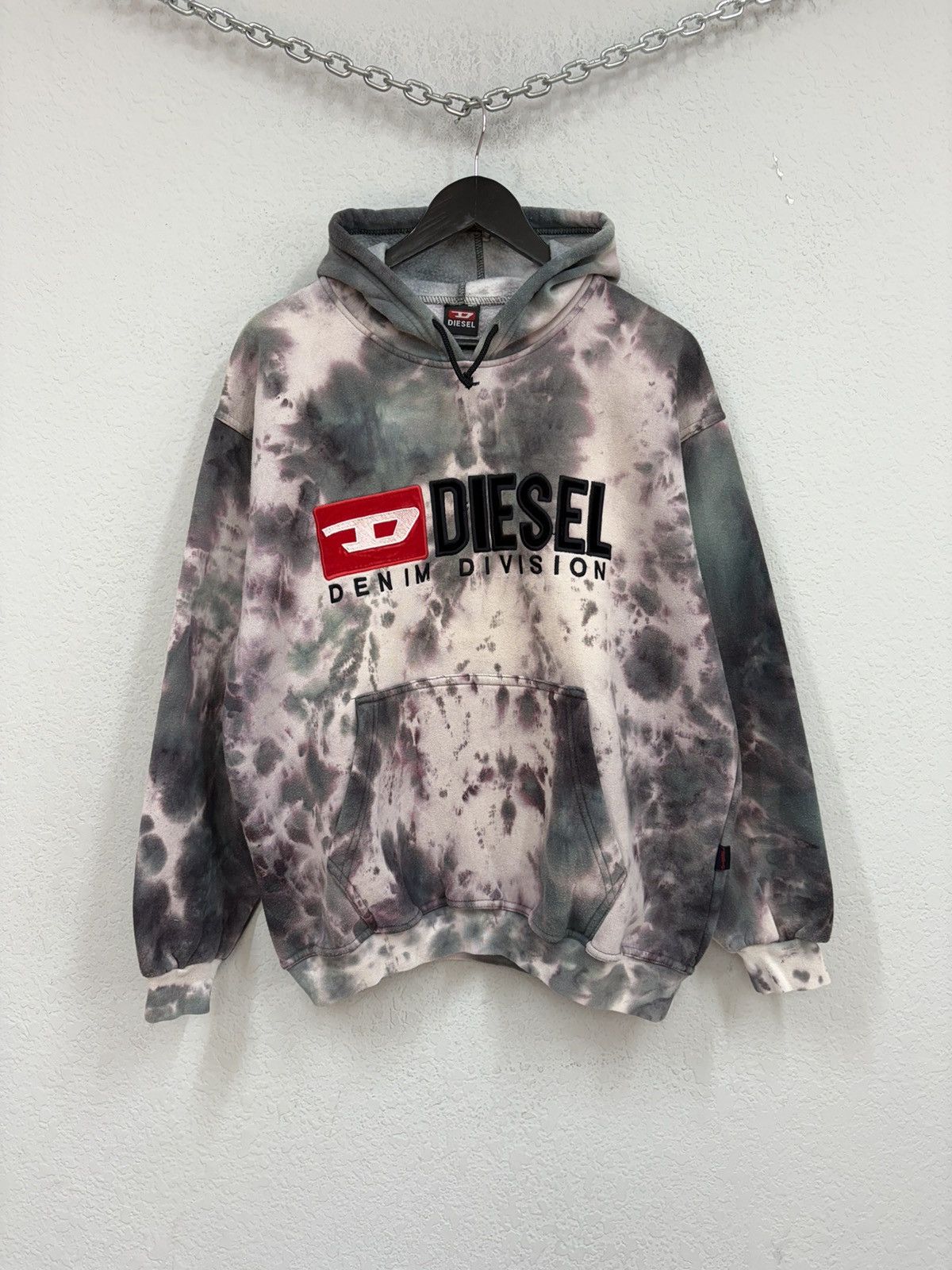 Diesel Diesel Denim Division Tie Dye Hoodie Y2K Archive Streetwear Size US L / EU 52-54 / 3 - 13 Thumbnail