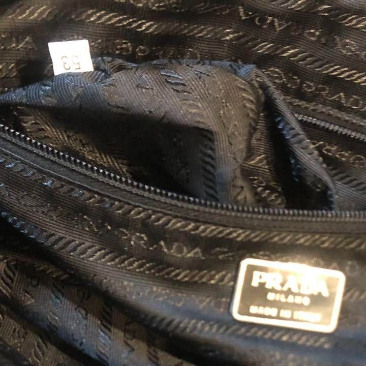 Prada Prada - Nylon White Tessuto Handbag Leather Sport Size ONE SIZE - 3 Thumbnail
