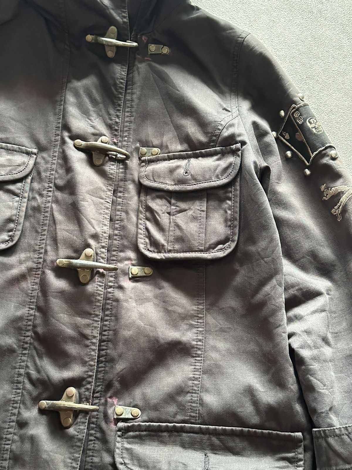 Hysteric Glamour 90s Japanese Fur Grunge Punk Bondage Fishtail Parka Jacket Size US S / EU 44-46 / 1 - 9 Thumbnail
