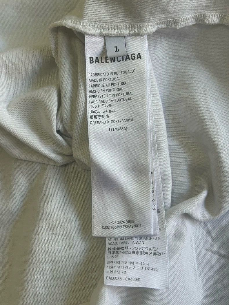 Balenciaga Balenciaga Limited flocking jacquard damage short sleeve T Size US S / EU 44-46 / 1 - 4 Thumbnail