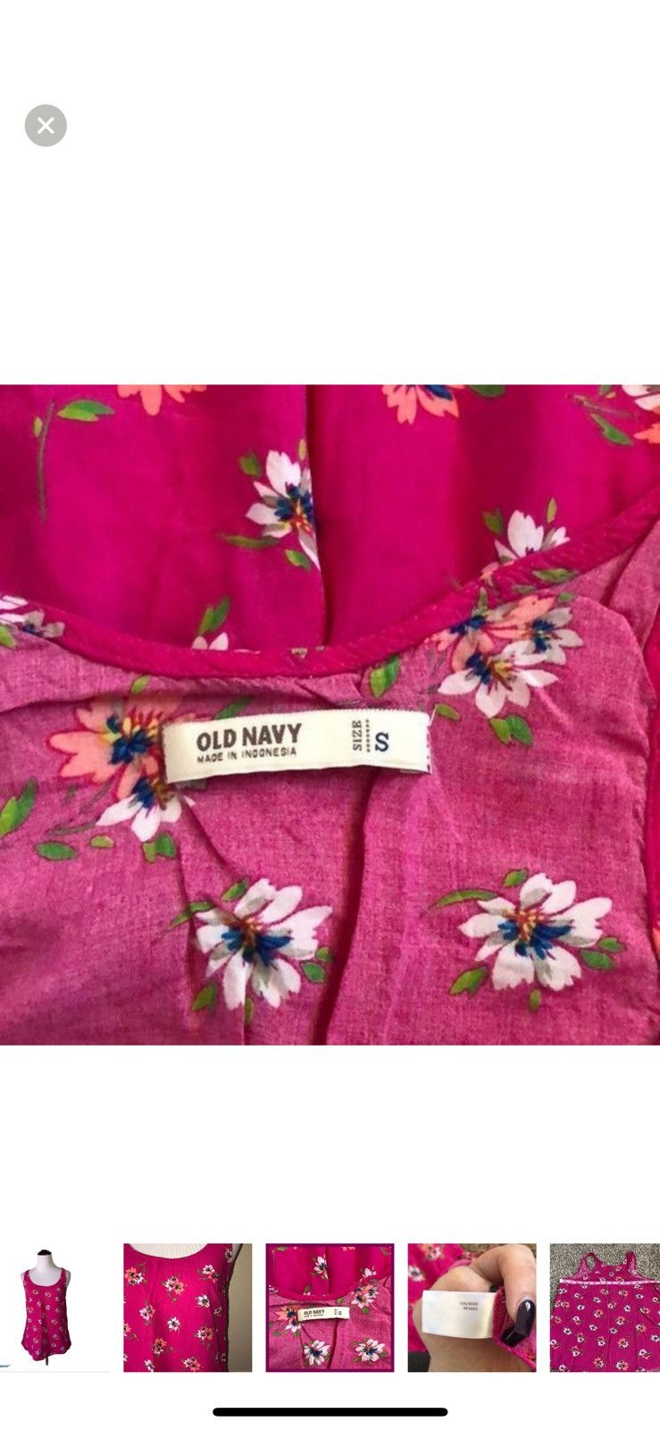 Old Navy Old navy small floral tank top Size S / US 4 / IT 40 - 3 Thumbnail