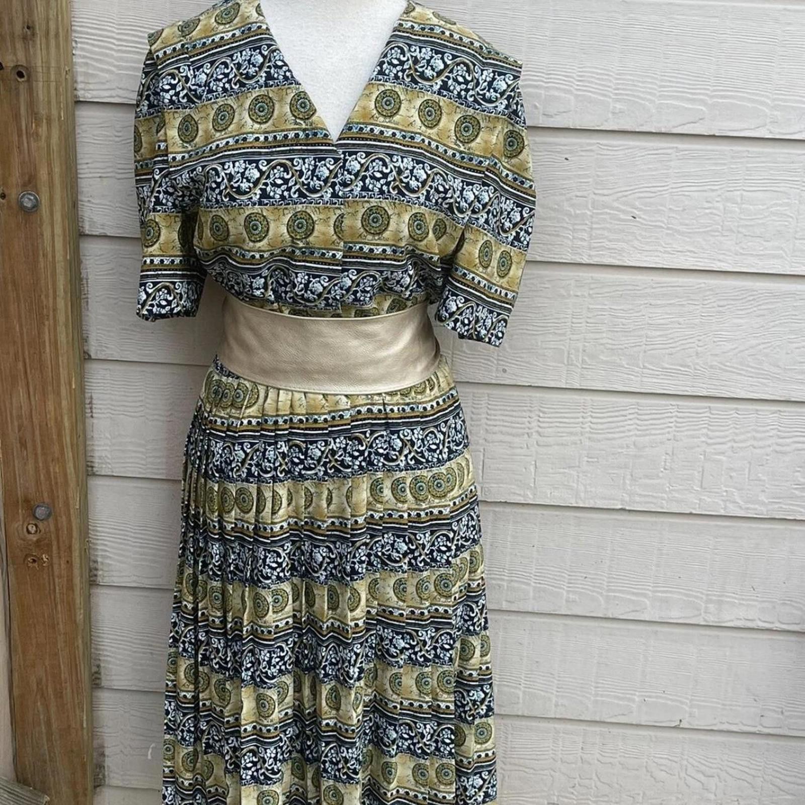 Other Lady Carol Vintage Dress 80s Paisley medium Size M / US 6-8 / IT 42-44 - 1 Thumbnail