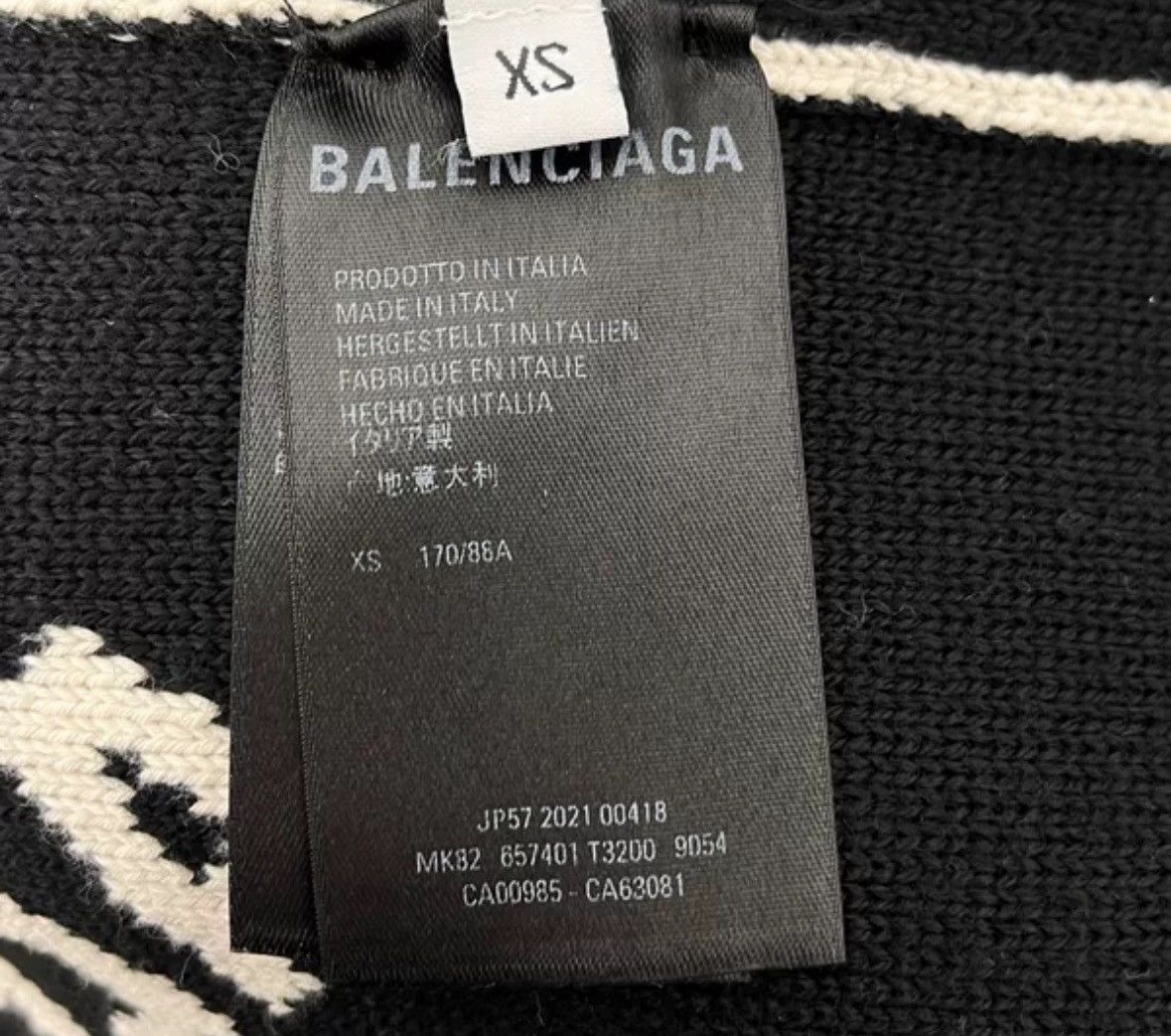 Balenciaga Balenciaga Beige Bullet Screen Long Sweater 2412-Nextarrow Size US XS / EU 42 / 0 - 7 Thumbnail