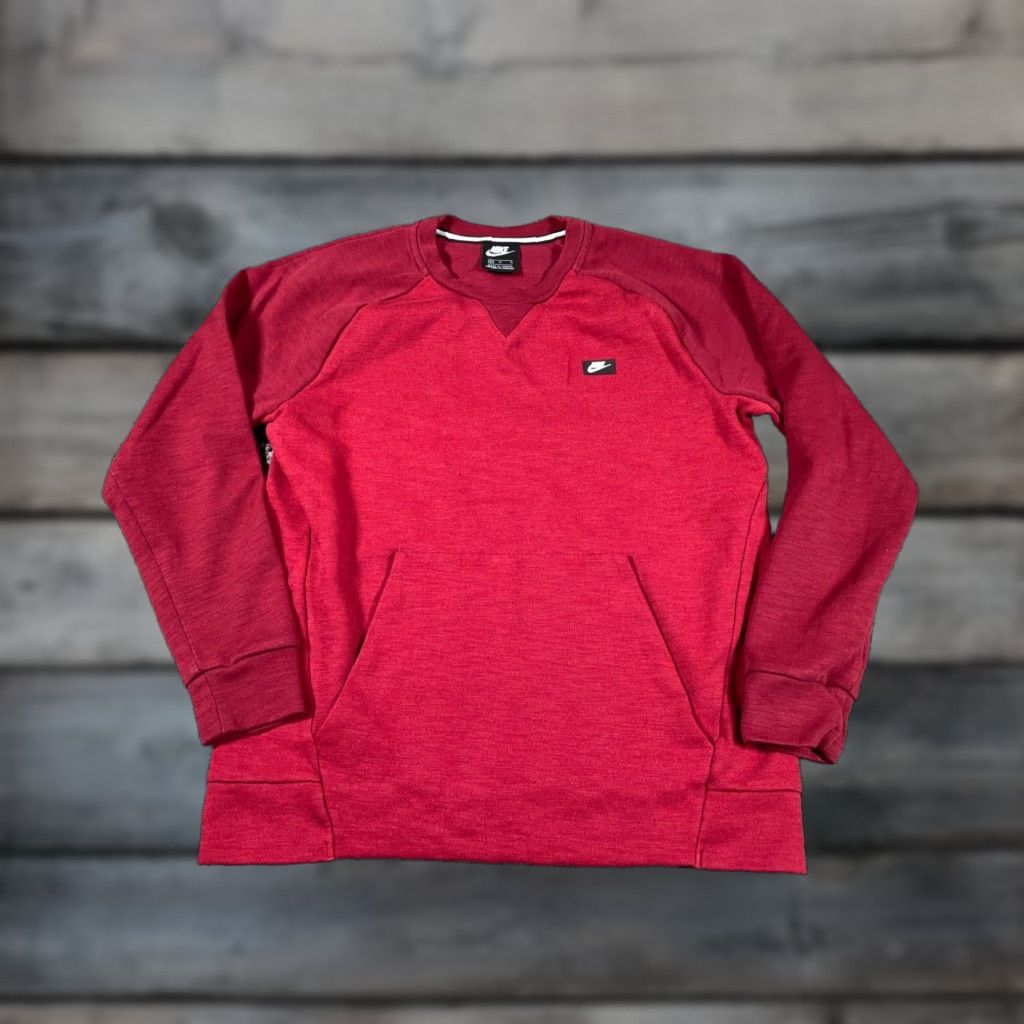 Nike Nike Sweatshirt Crewneck Optic Red Adult Medium Pullover Fleece Logo 90s Retro Sports Mens Shirt Size US M / EU 48-50 / 2 - 1 Thumbnail