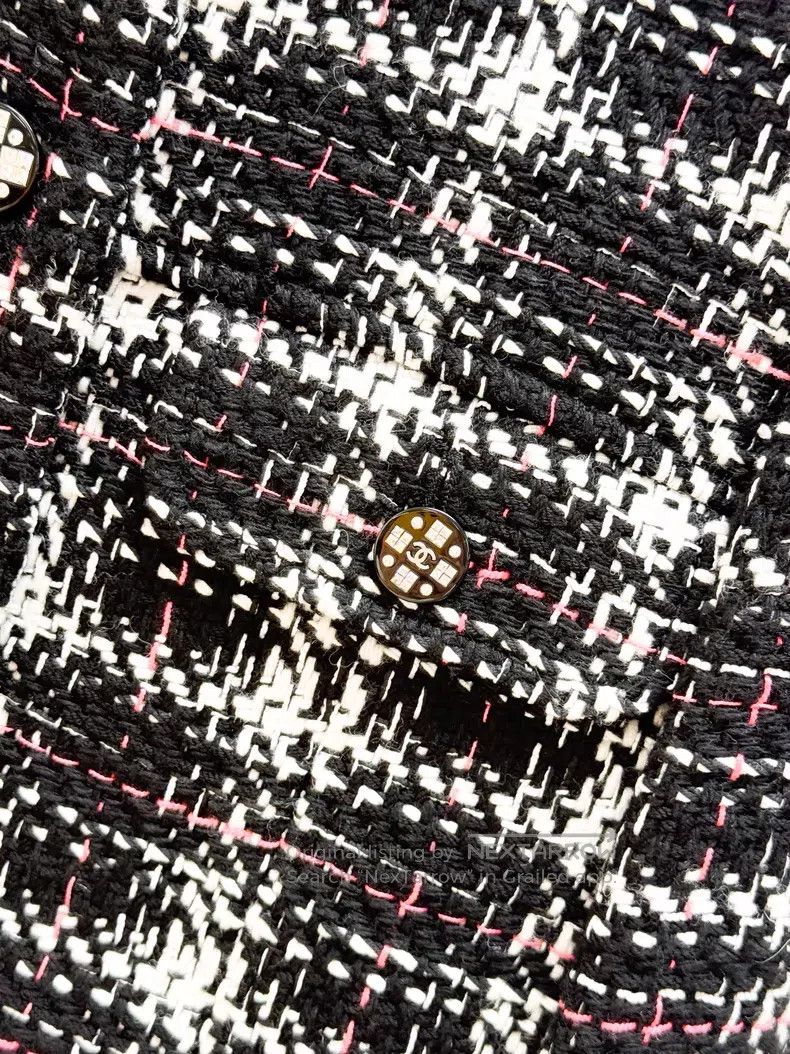 Chanel Chanel Color-matched plaid woven short tweed long-sleeved Size XS / US 0-2 / IT 36-38 - 5 Thumbnail