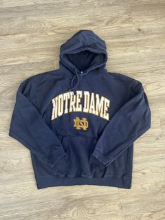 Y2K VTG CHAMPION NOTRE DAME Hoodie Fighting Irish Arch Logo University S  90s