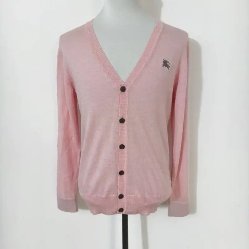 Burberry Pink Wool Men's Cardigan