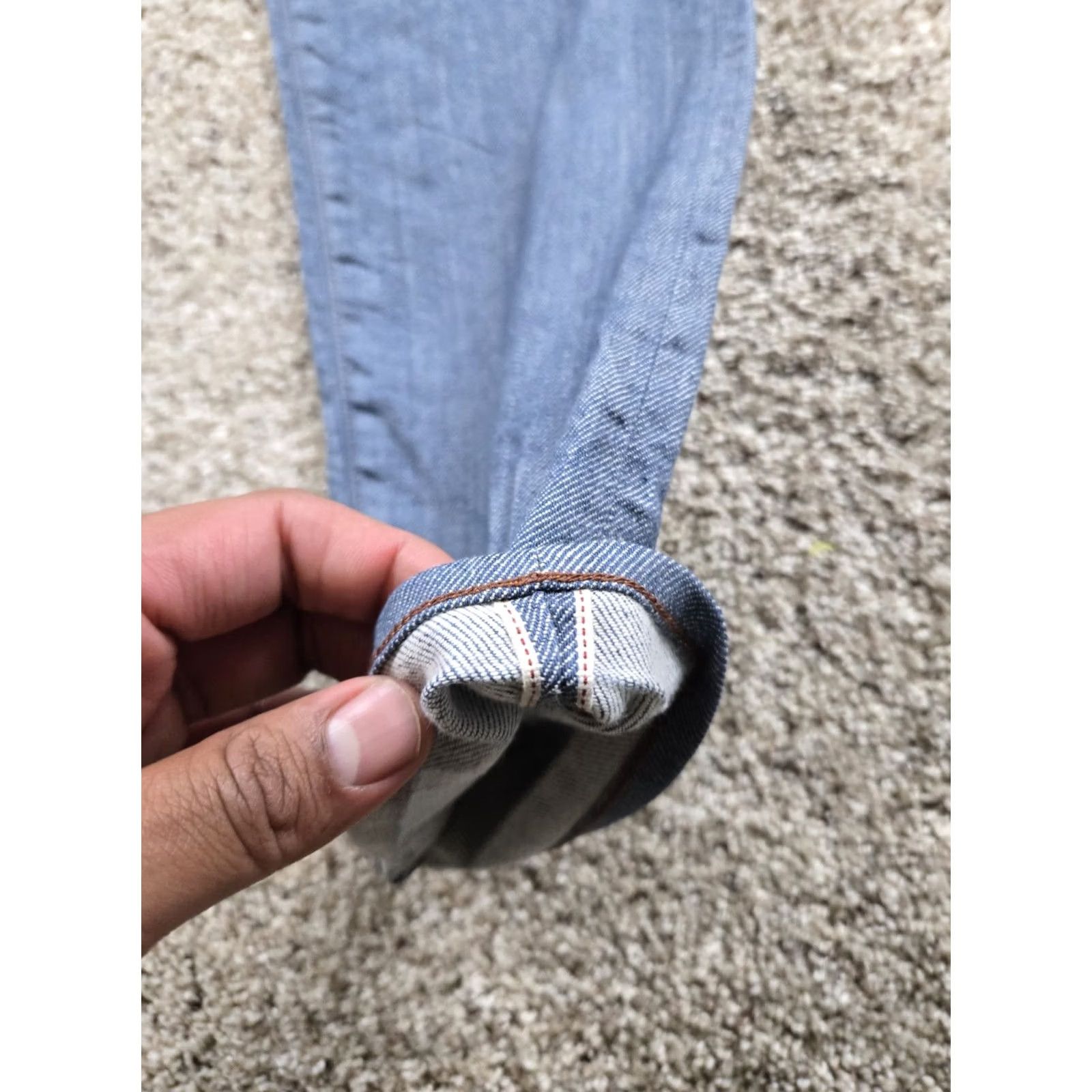 G-Star G Star Raw 3301 Jeans 31x30 Mens Blue Selvedge Medium Wash Denim Slim Fit 5-Pocket N/A Size US 31 - 3 Thumbnail