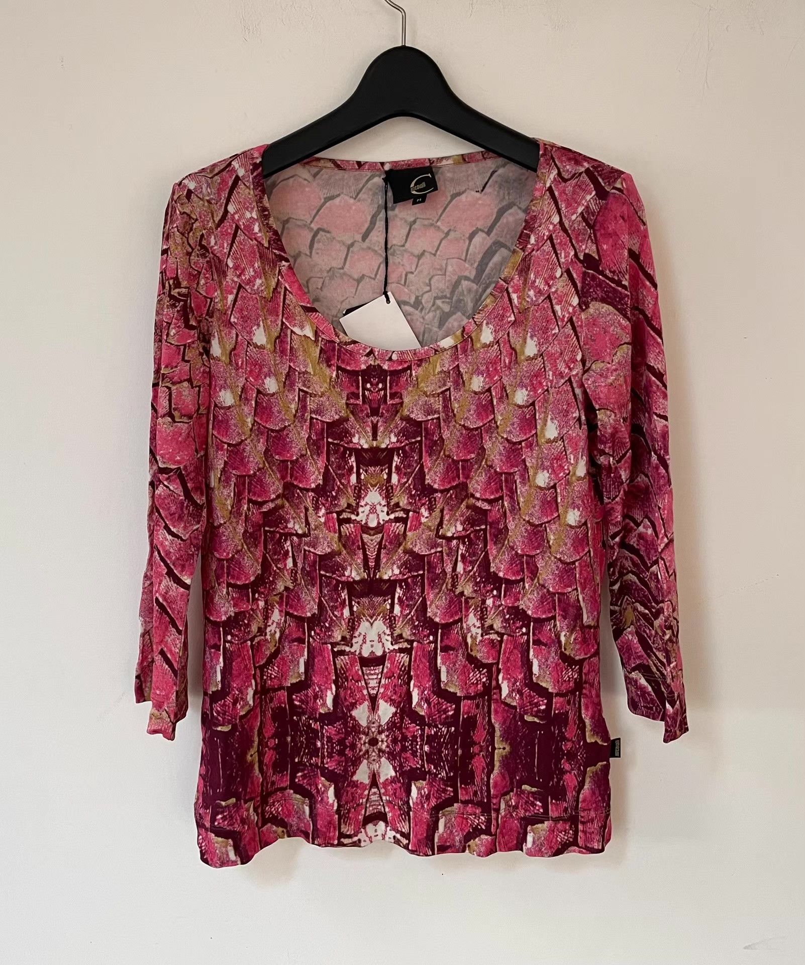 Just Cavalli Just Cavalli Pink Scale Print Top Ｑ21 Size M / US 6-8 / IT 42-44 - 1 Thumbnail