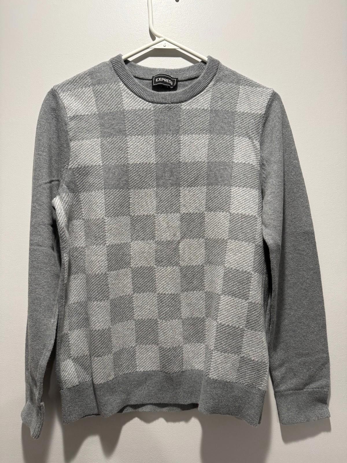 Express Express Pullover Sweater Gray Men's Size Small Size US S / EU 44-46 / 1 - 1 Thumbnail