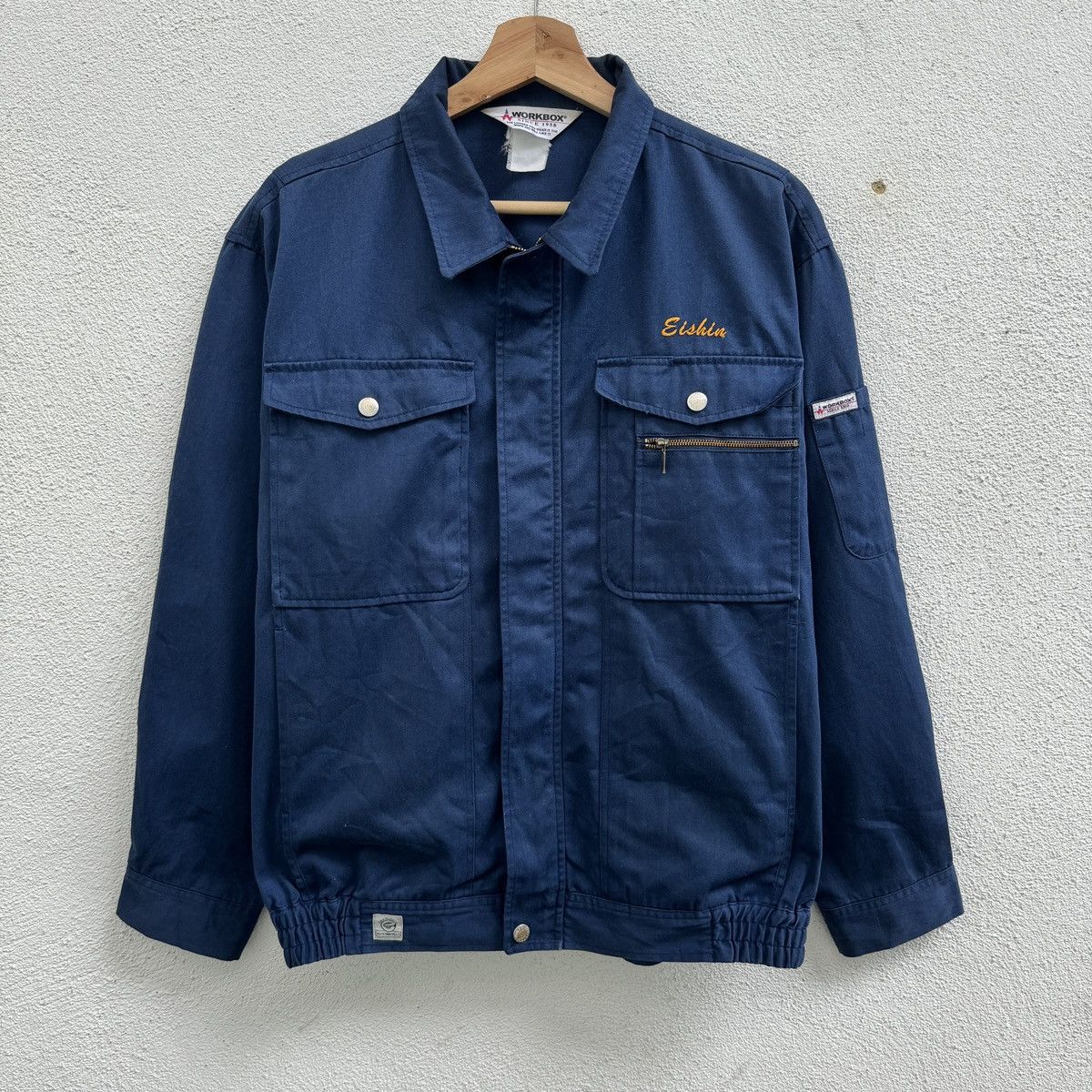 Japanese Brand Workbox Workwear Zip up Jacket Size US M / EU 48-50 / 2 - 1 Thumbnail