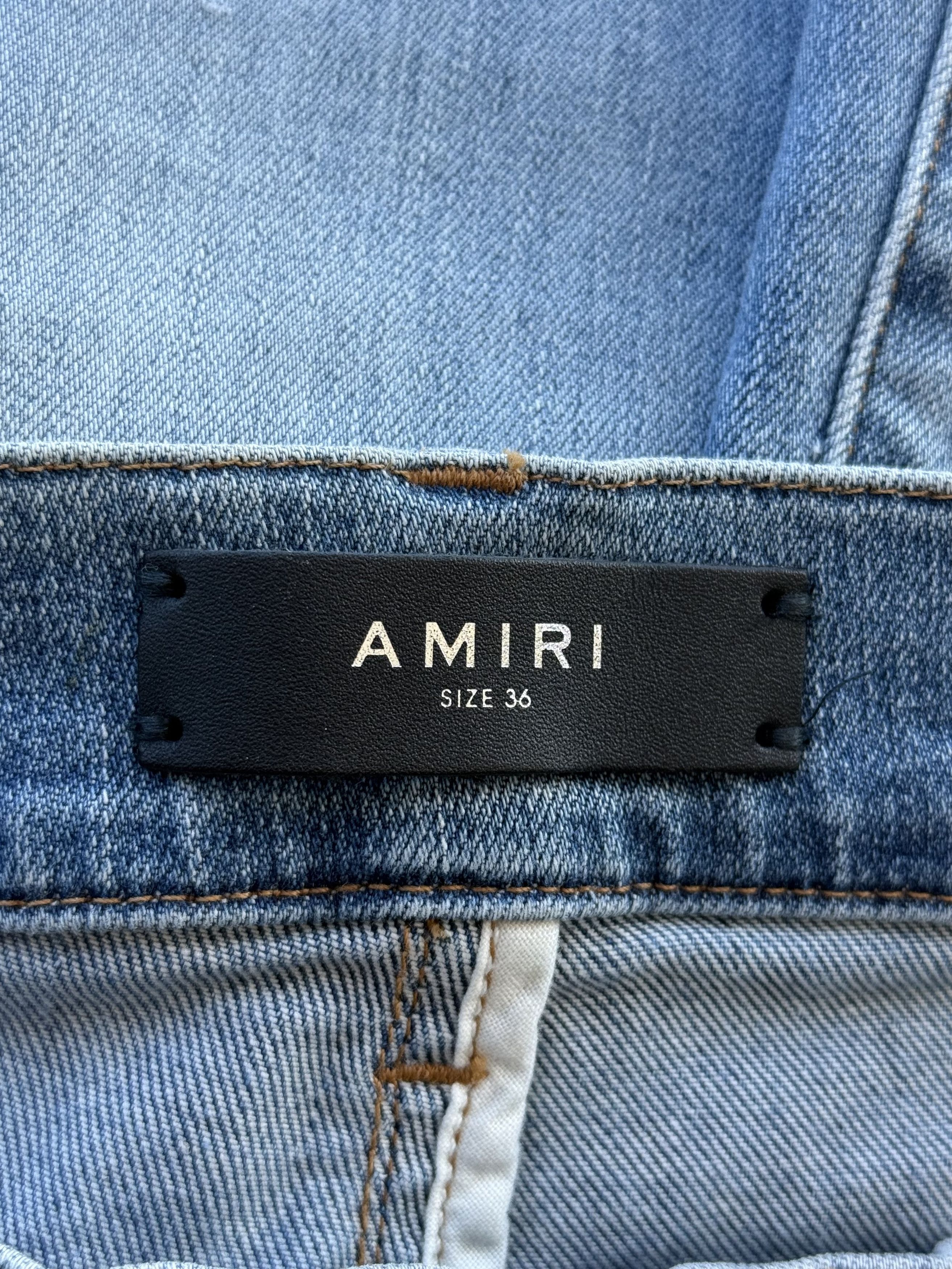 Amiri Amiri Clay Indigo Multicolor Tie-Dye Patch Thrasher Jeans Size US 36 / EU 52 - 3 Thumbnail