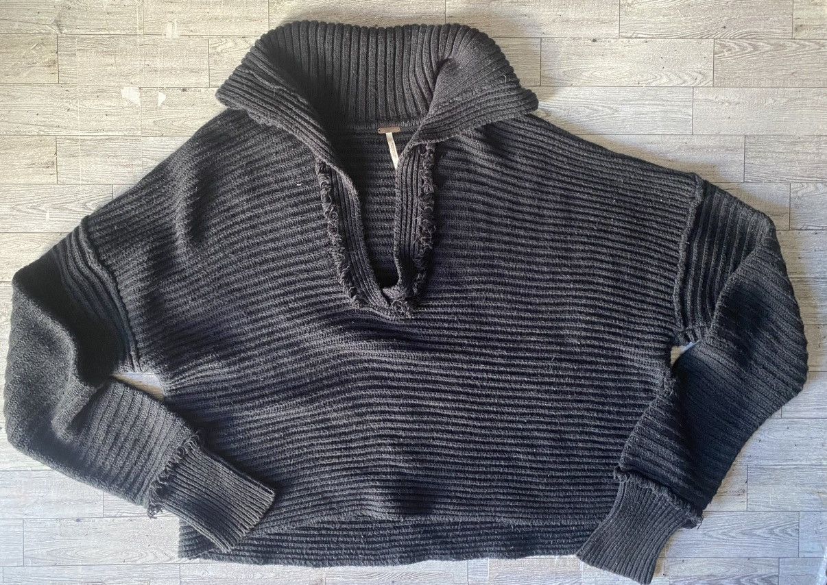Free People Free People, Ribbed, Chunky Knit, Marlie Slouchy Sweater Size XS / US 0-2 / IT 36-38 - 7 Thumbnail