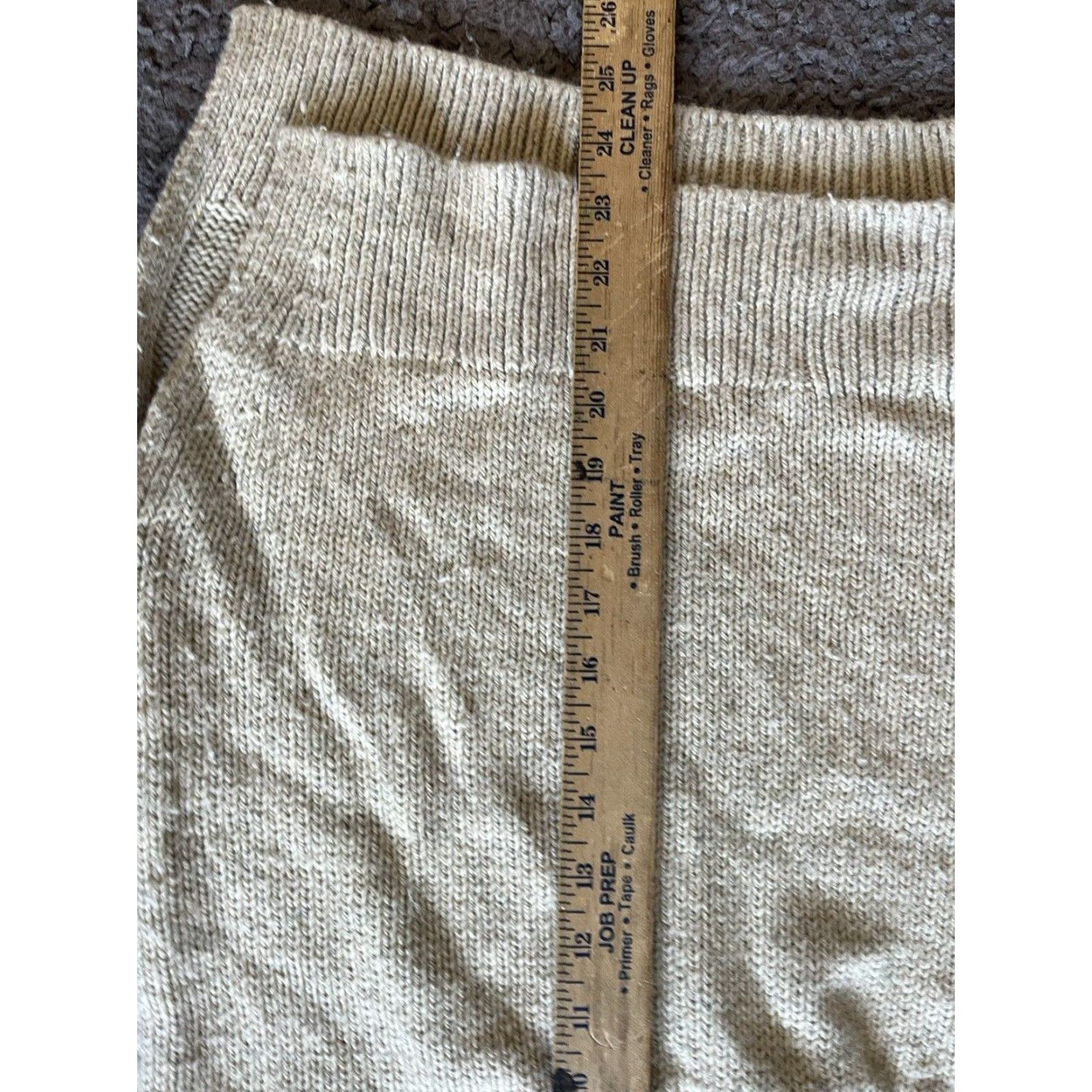 Gap GAP Women's Sweater Small Beige Striped V-Neck Pullover Chunky-Knit Long Sleeve Classic Nautical Size S / US 4 / IT 40 - 5 Thumbnail