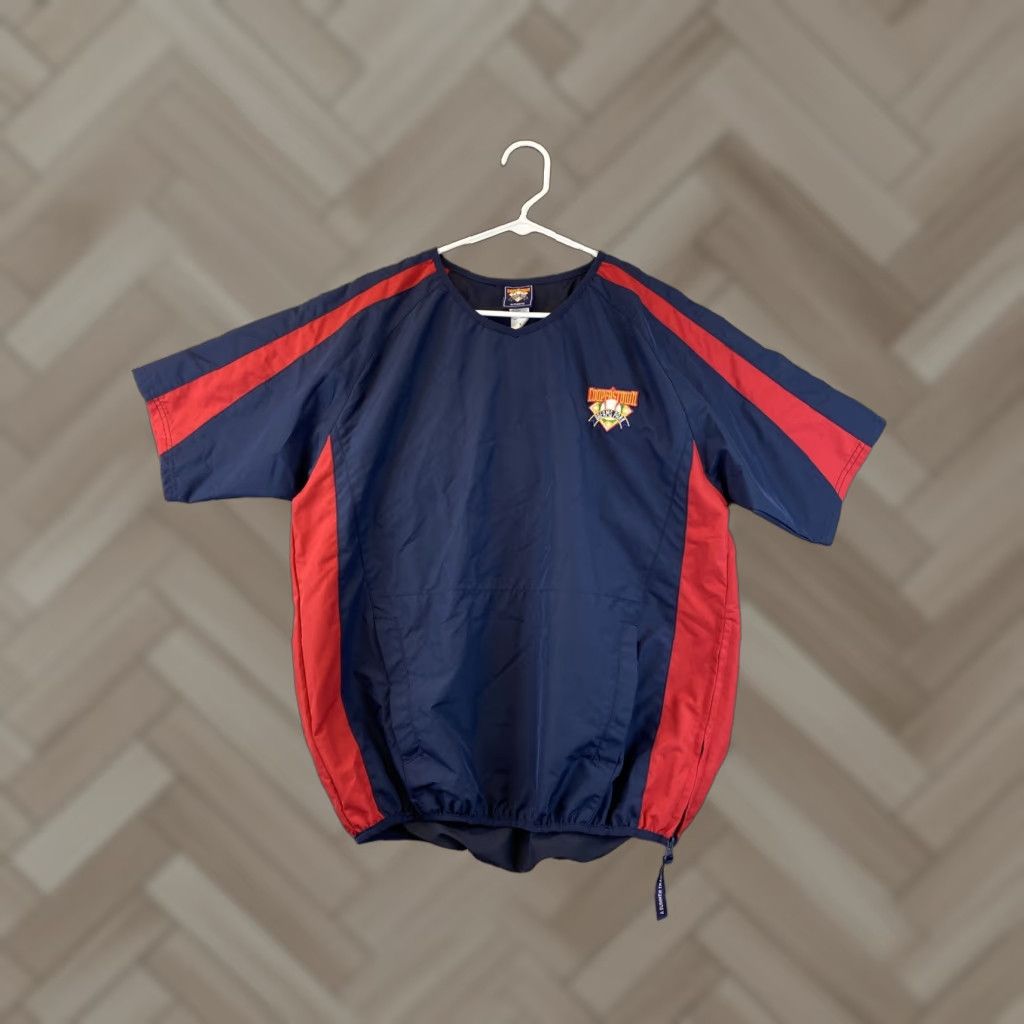 Vintage Cooperstown Baseball Short Sleeve Windshirt Mens S Blue Red V Neck Vented /89-58 Size US S / EU 44-46 / 1 - 1 Thumbnail