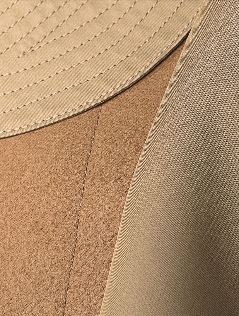 Sacai o1s22i1n0924 Hybrid Gabardine Coat in Beige Size M / US 6-8 / IT 42-44 - 5 Thumbnail