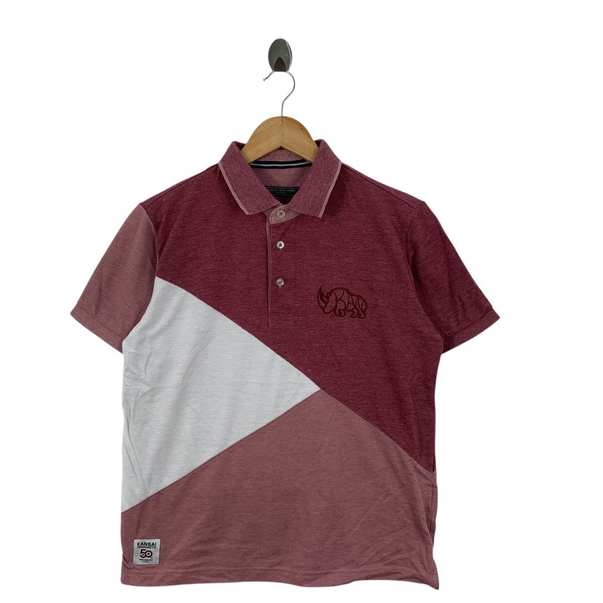 Kansai Yamamoto KANSAI YAMAMOTO HOMME 50th Anniversary Patchwork Polo Tee Size US M / EU 48-50 / 2 - 4 Thumbnail