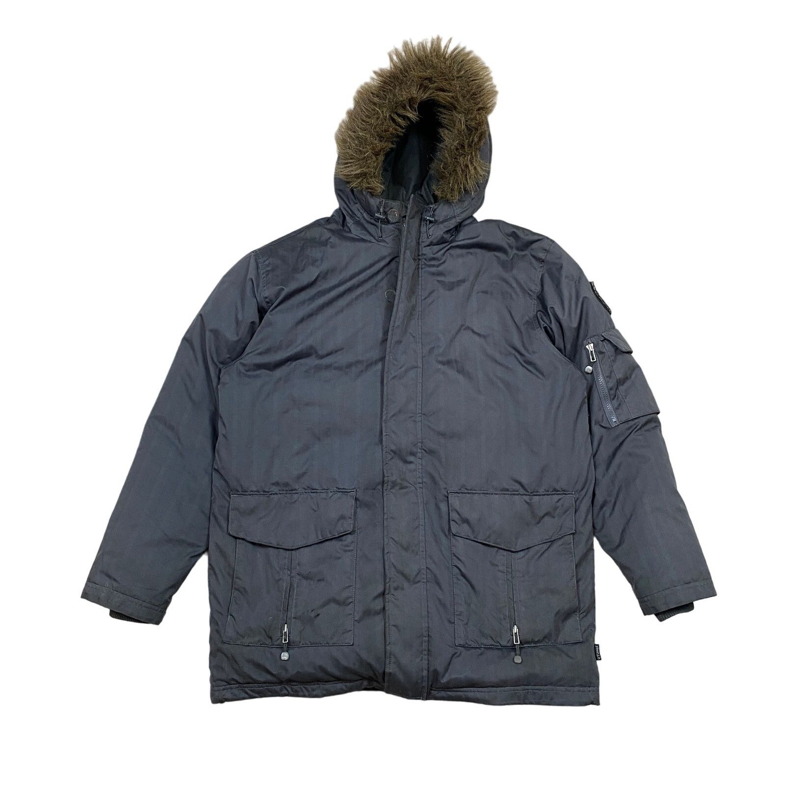 Stussy × Vintage Vintage 90s Stussy Down Snorkel Parka Anorak 