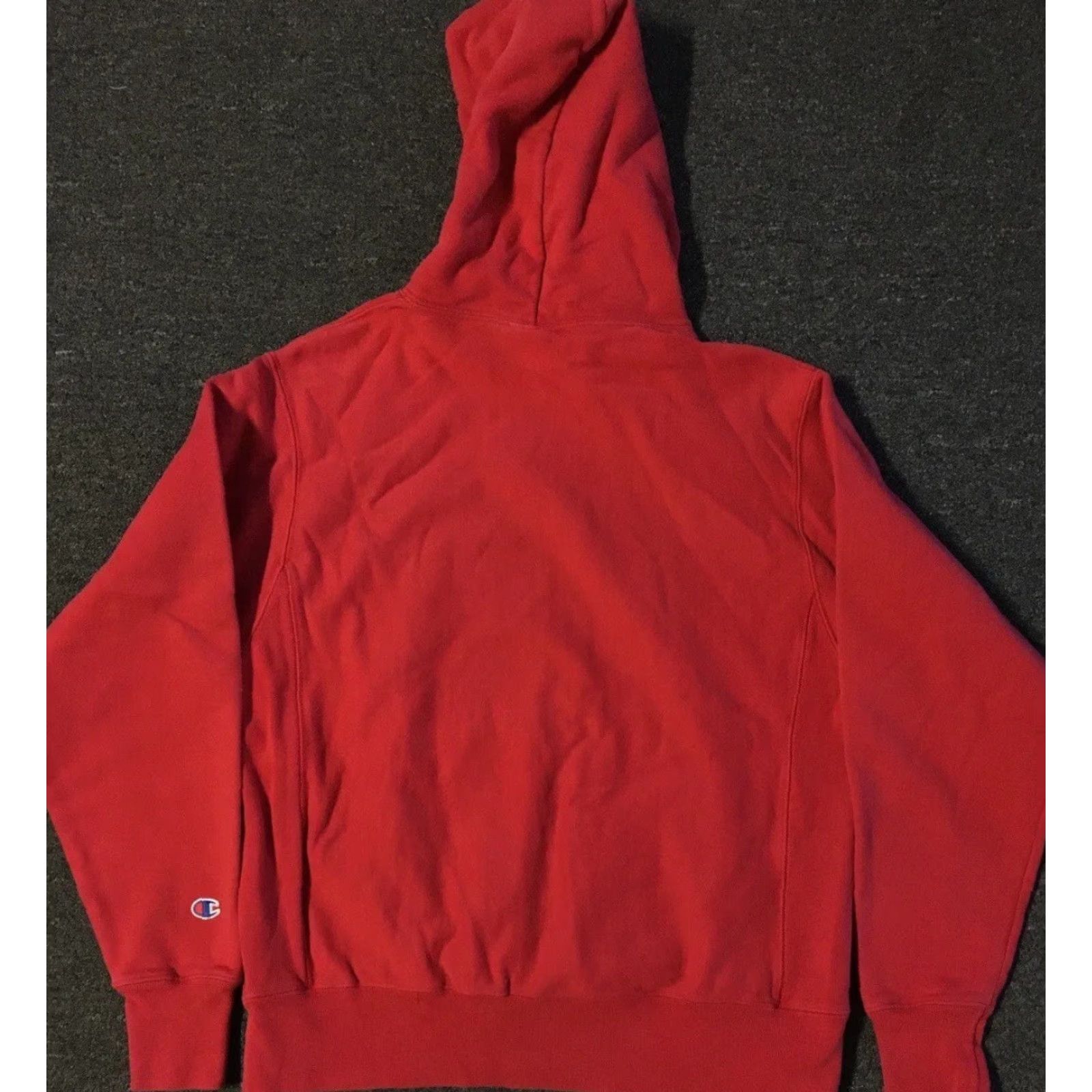 Champion VINTAGE Champion Reverse Weave Faded Hoodie M Track Grunge PE School Surf Skate Vtg 90s Mens Red Sweatshirt Size US M / EU 48-50 / 2 - 6 Thumbnail
