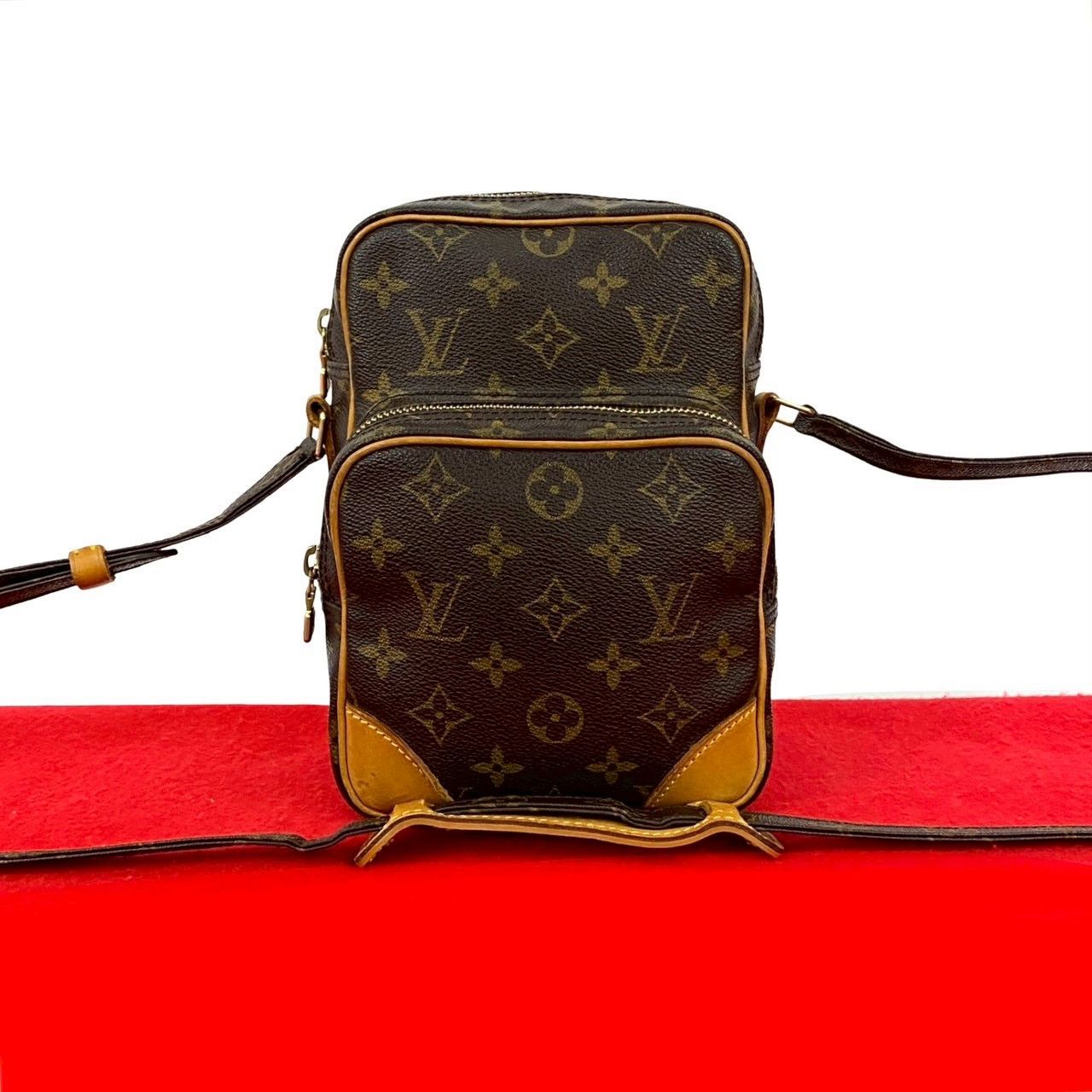 Louis Vuitton Louis Vuitton Amazon Monogram Leather Mini Shoulder Bag Canvas Shoulder Bag DUTY FREE for USA
