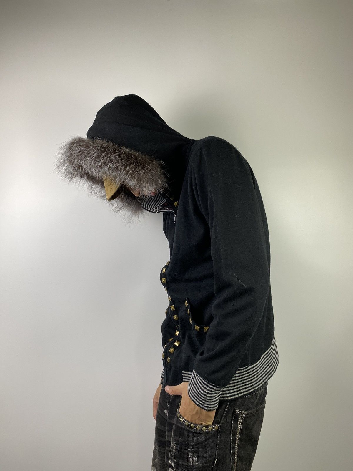 GOSTAR DE FUGA × If Six Was Nine × Japanese Brand studded fur hoodie semantic gothic ifsixwasnine style Size US M / EU 48-50 / 2 - 17 Thumbnail