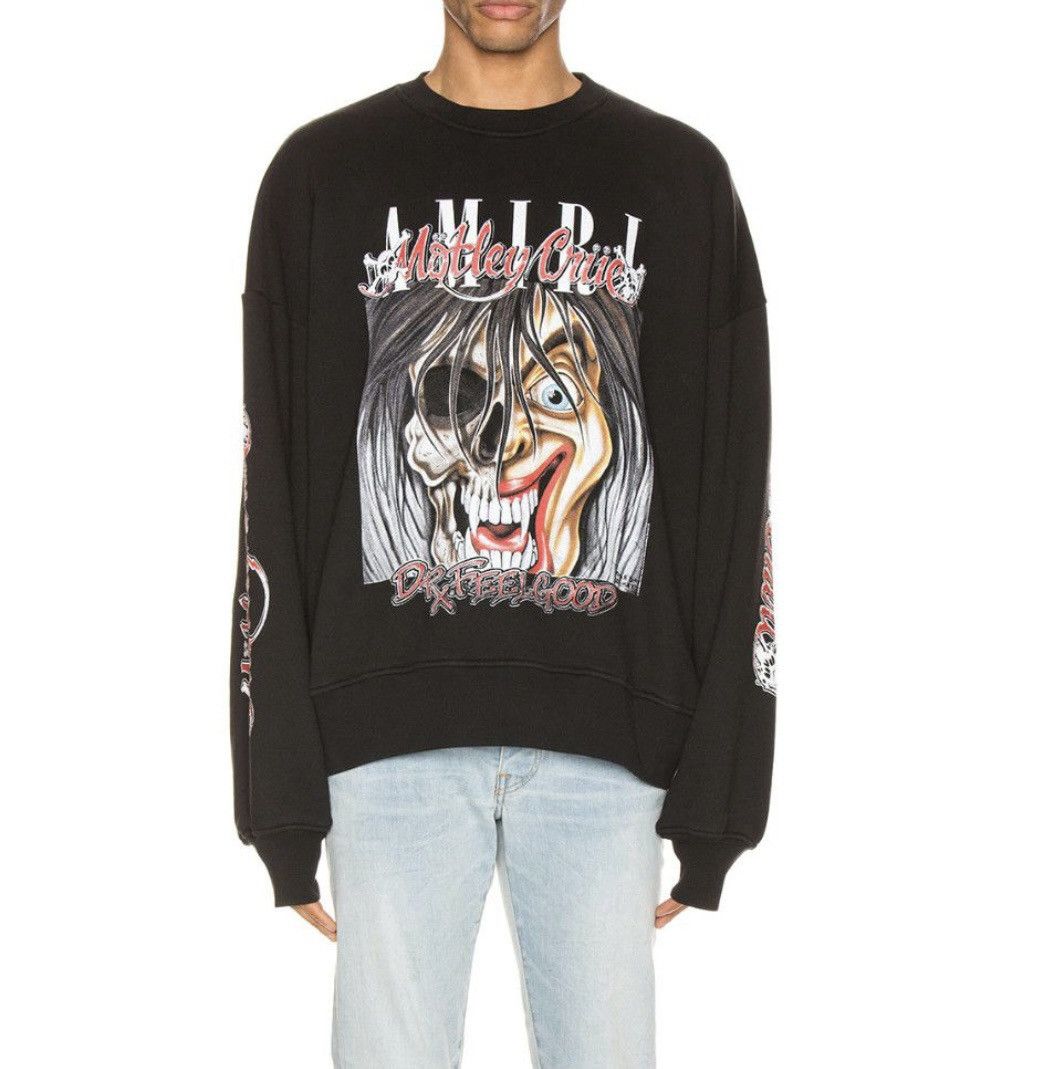 Amiri Amiri x Motley Crue Dr.Feelgood Oversized Crewneck Size US S / EU 44-46 / 1 - 3 Thumbnail