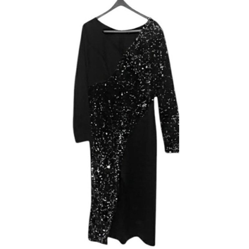 Other Formal Gown Dress Black long Sleeved Sequin Bead Jeweled 3XL Size 3XL / US 20-22 - 10 Thumbnail