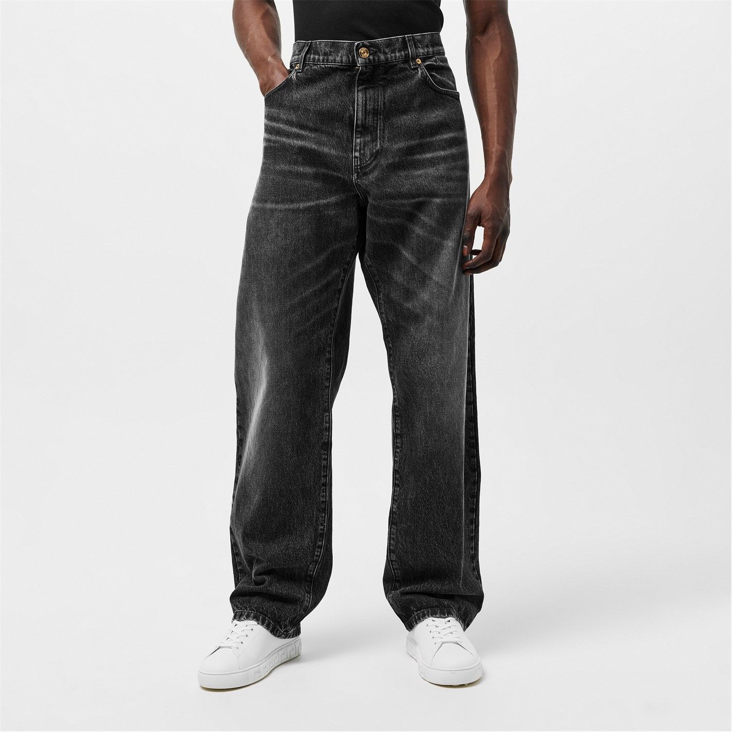 Versace o1g2r1mq0526 Slim Fit Jeans in Black Size US 34 / EU 50 - 3 Thumbnail