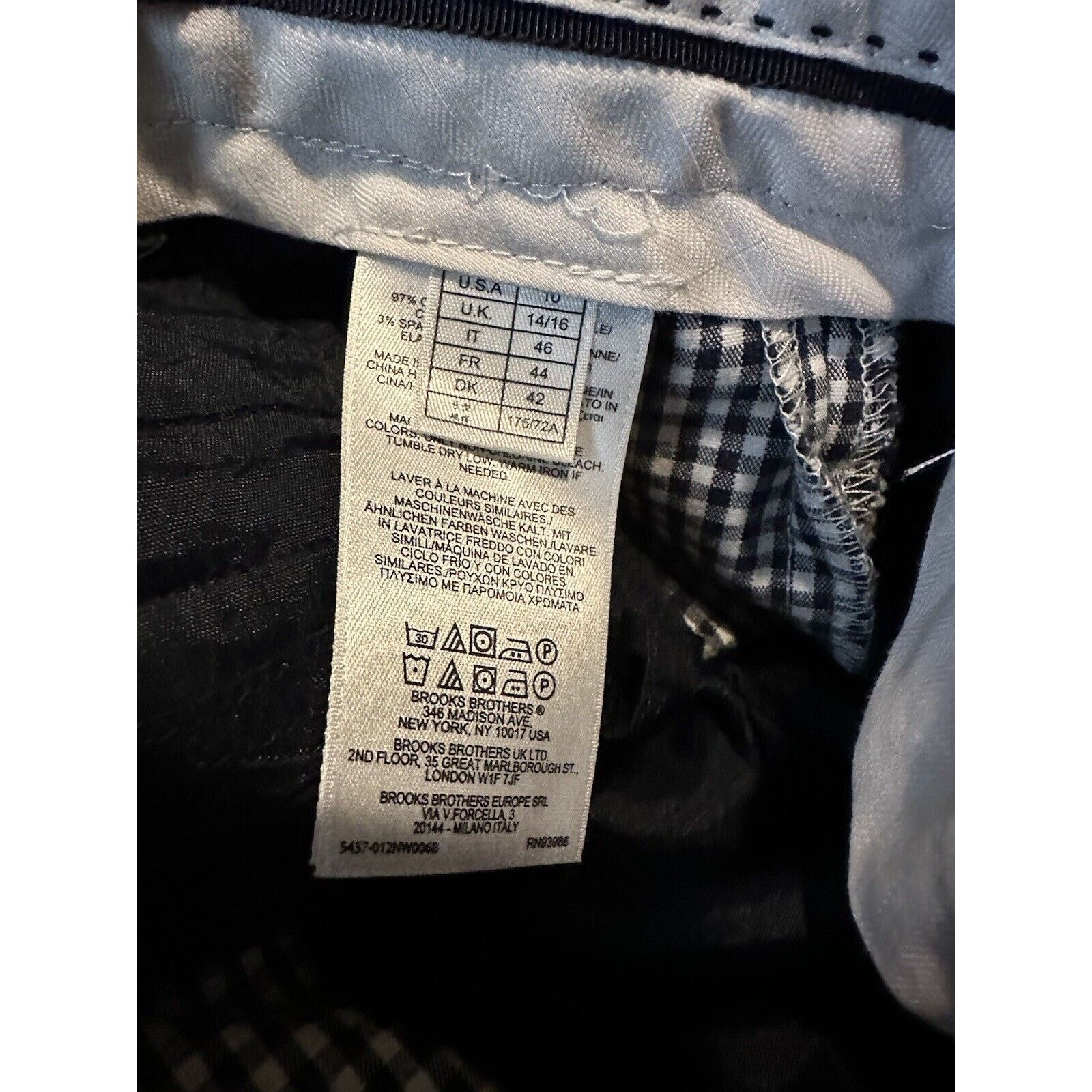Brooks Brothers Brooks Brothers Gingham Pants Cropped Pleated Front Slit 10 Size 32" / US 10 / IT 46 - 6 Thumbnail