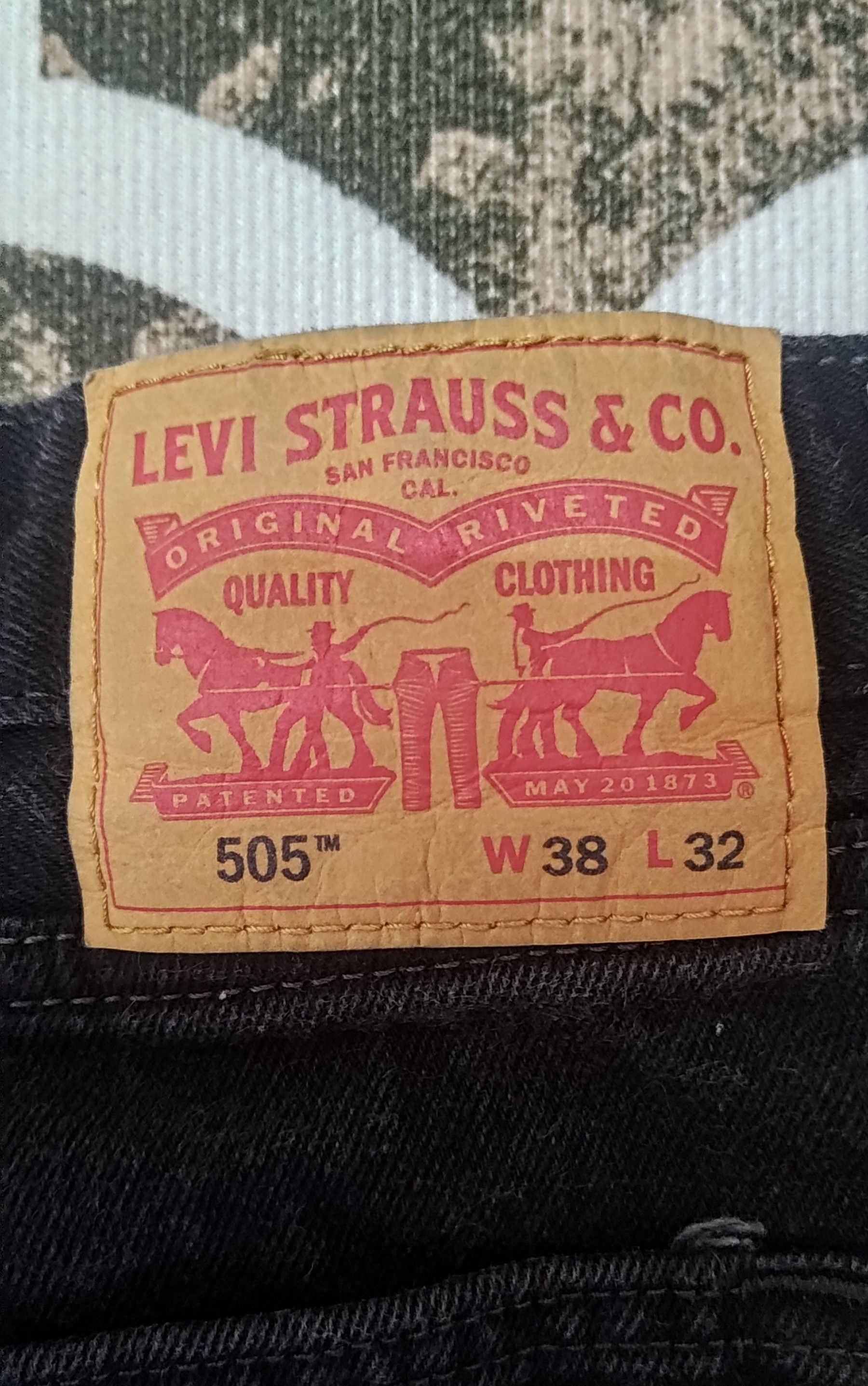 Levi's Levi's 505 W35 L32 Black Denim Size US 37 - 5 Thumbnail