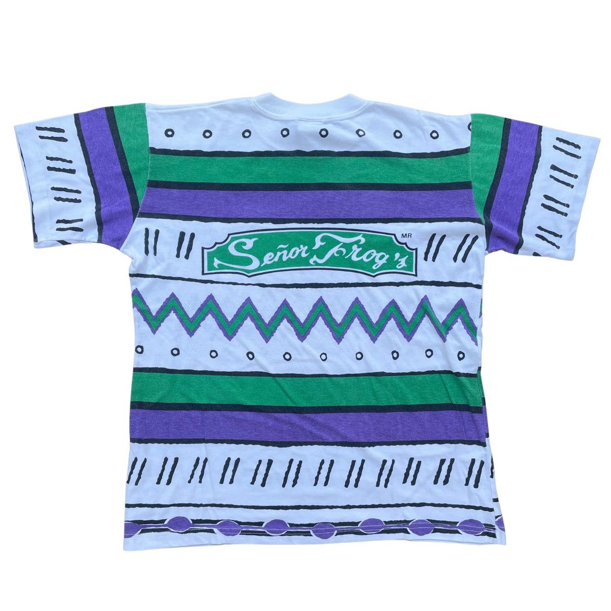 Vintage Vintage Senor Frogs Striped Shirt Size XL Mexico Size US XL / EU 56 / 4 - 4 Thumbnail