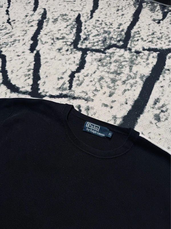 Polo Ralph Lauren Polo Ralph Lauren crewneck sweatshirt black white XL boxy Size US XL / EU 56 / 4 - 3 Thumbnail